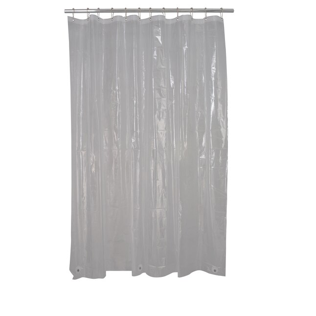 Clear Solid Vinyl Shower Liner, Excell Shower Curtain Liner With Suction Cups