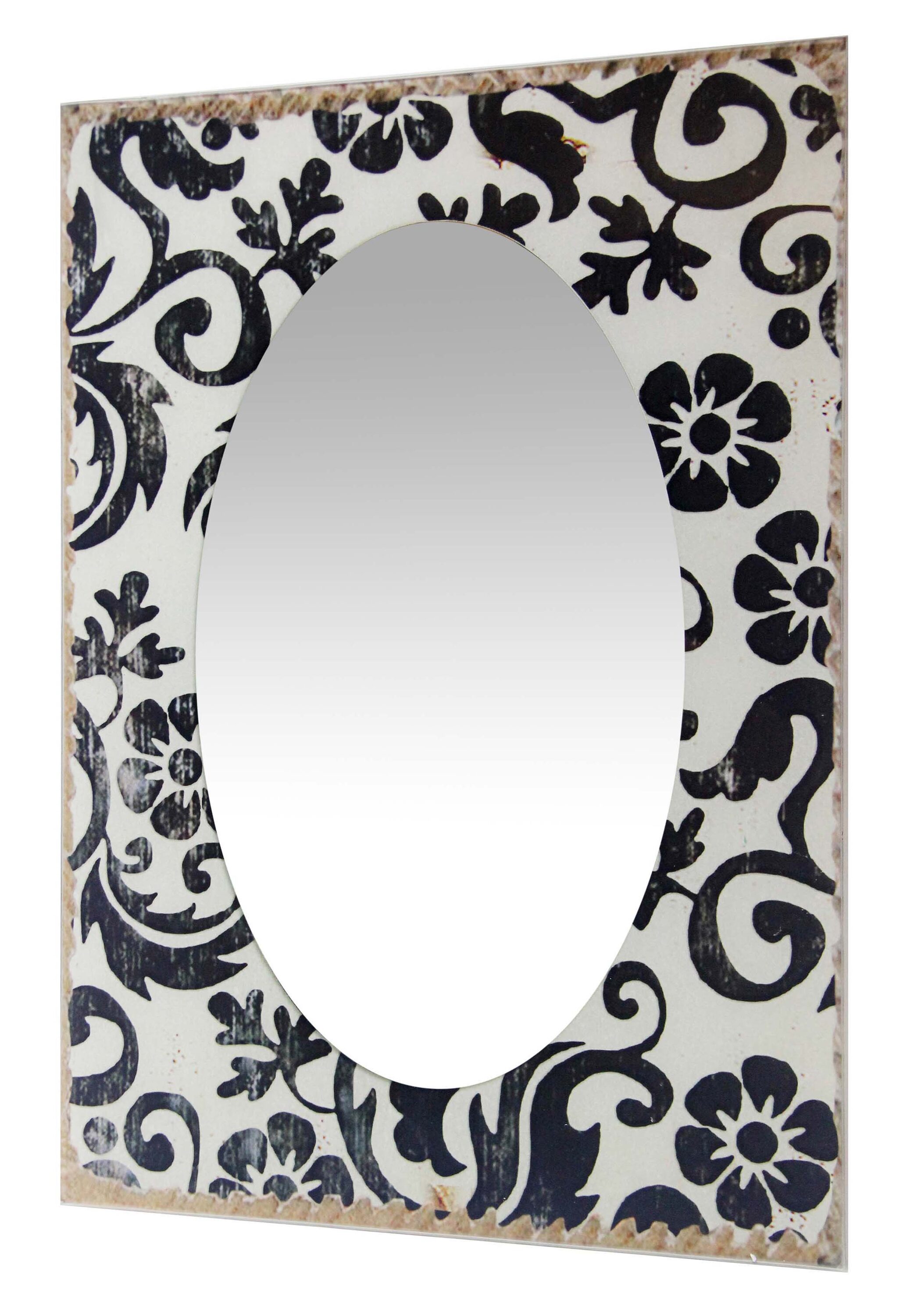 Elegant Frameless Rectangular Wall Mirror with Polished Edge, 23.5-inch