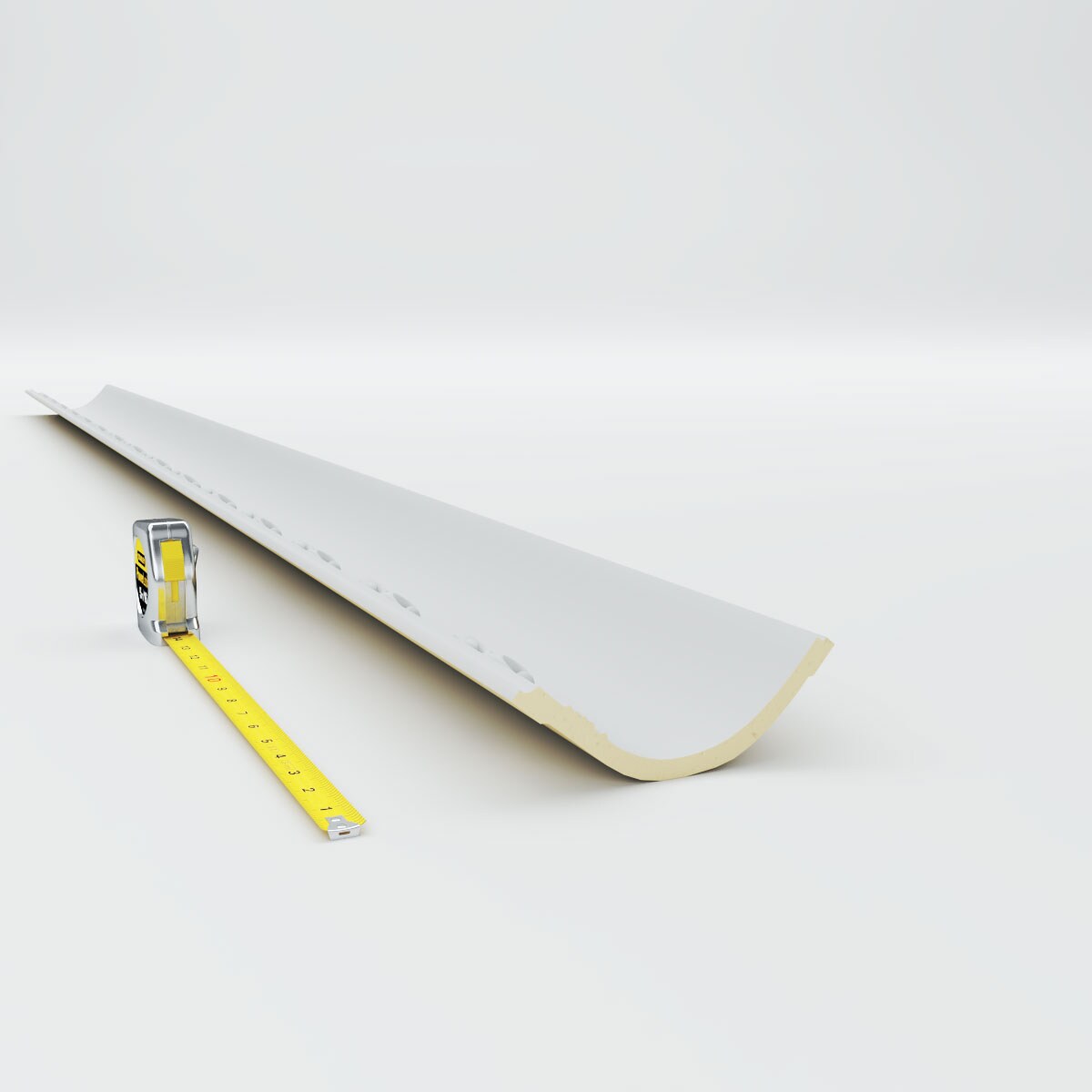 Winston Cove White Polyurethane Crown Moulding 94.5 in