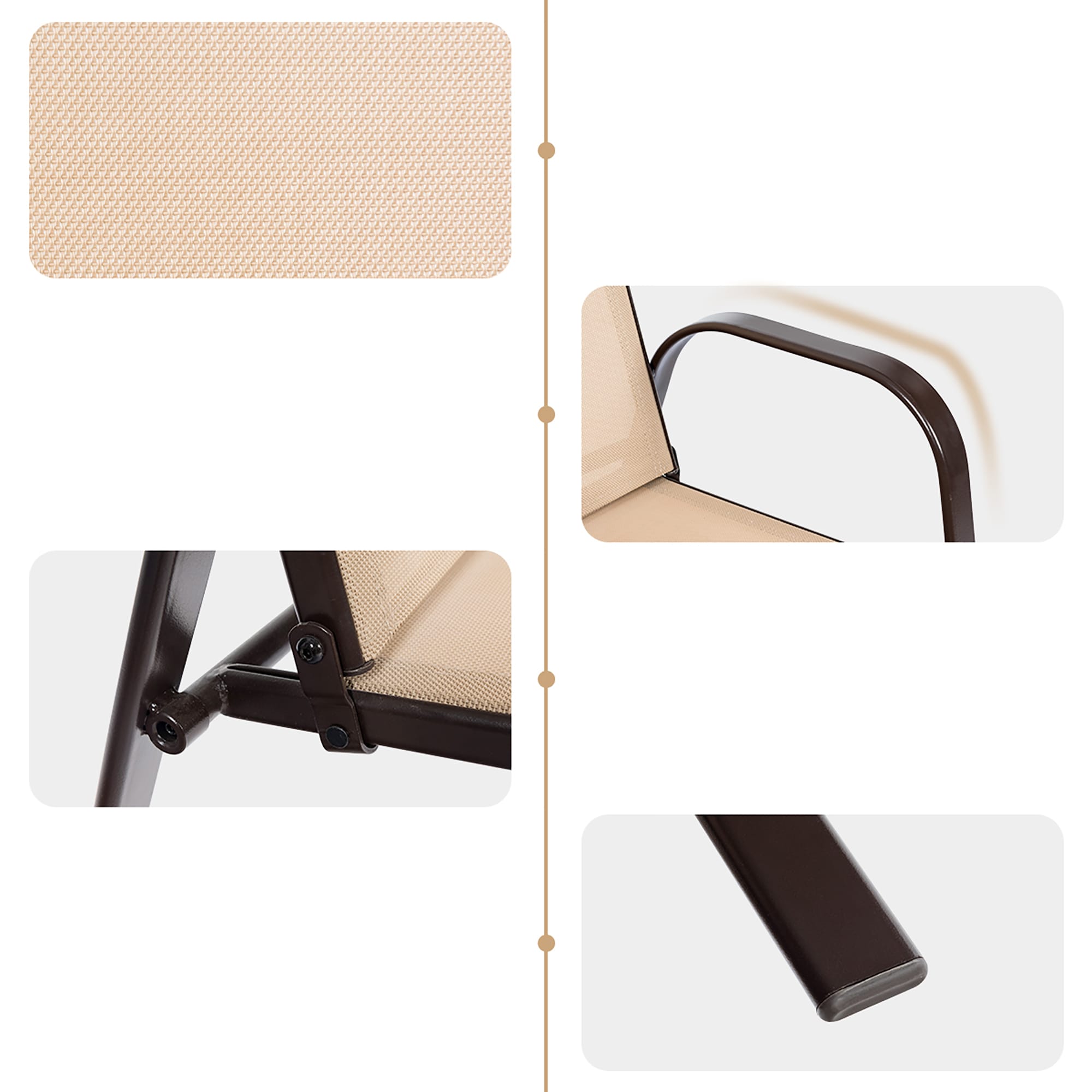 Costway 2HW63630CF-2 Patio-Chairs - View #3