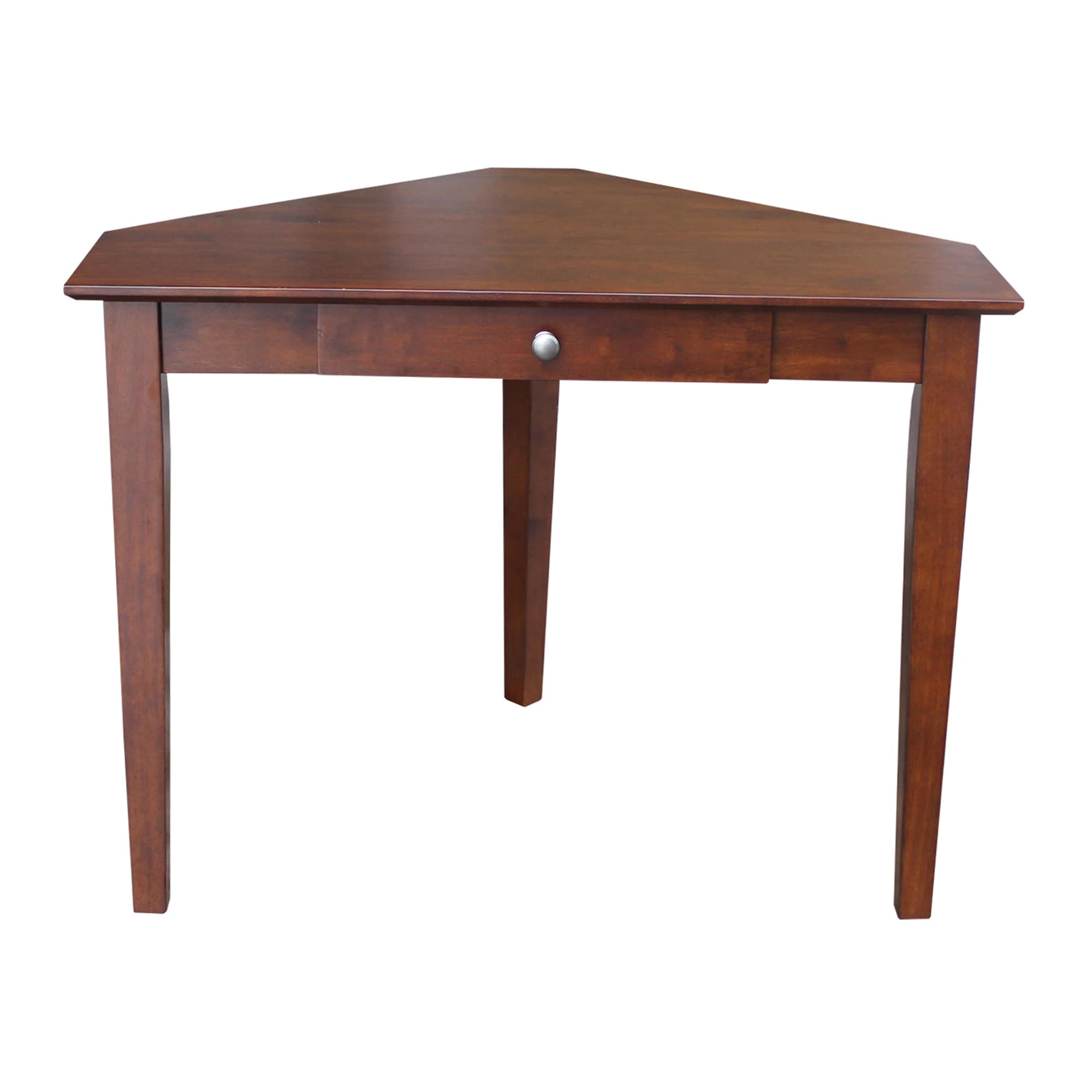 International Concepts OF581-48 40-in Brown Traditional Rubberwood Corner Desk