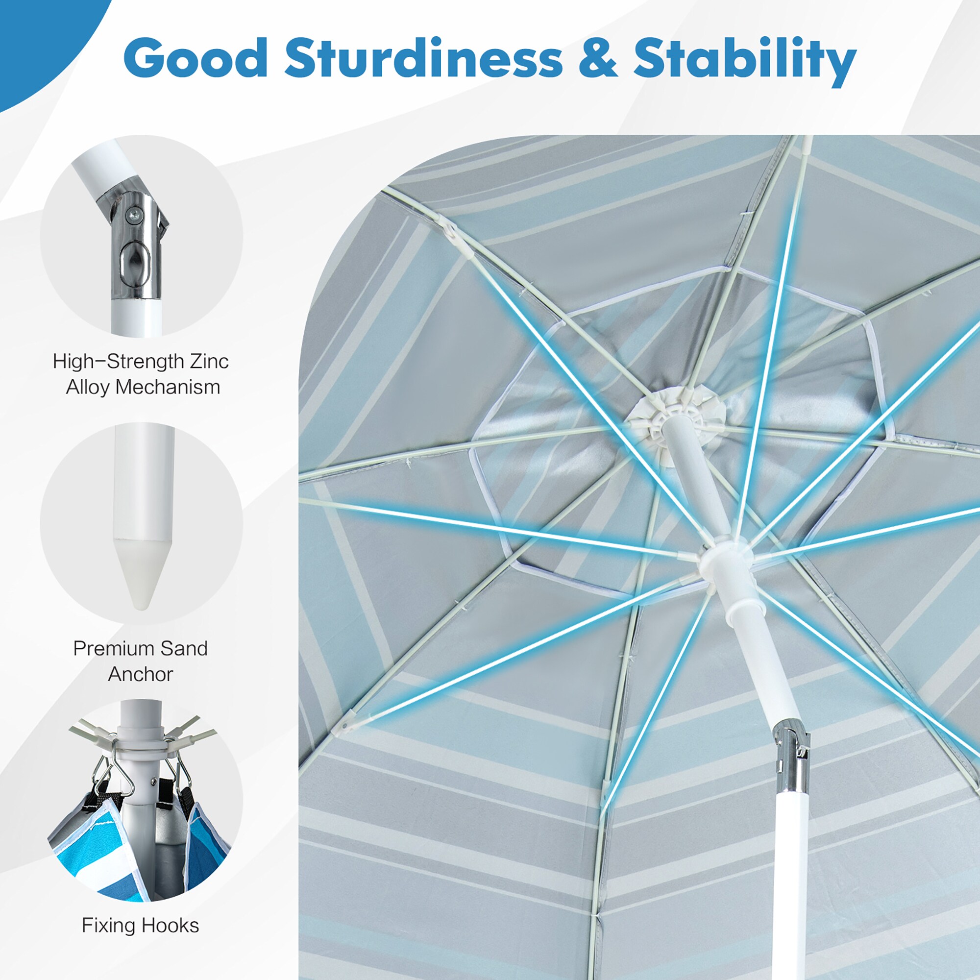 Costway NP10840NY Umbrellas-2 - View #7