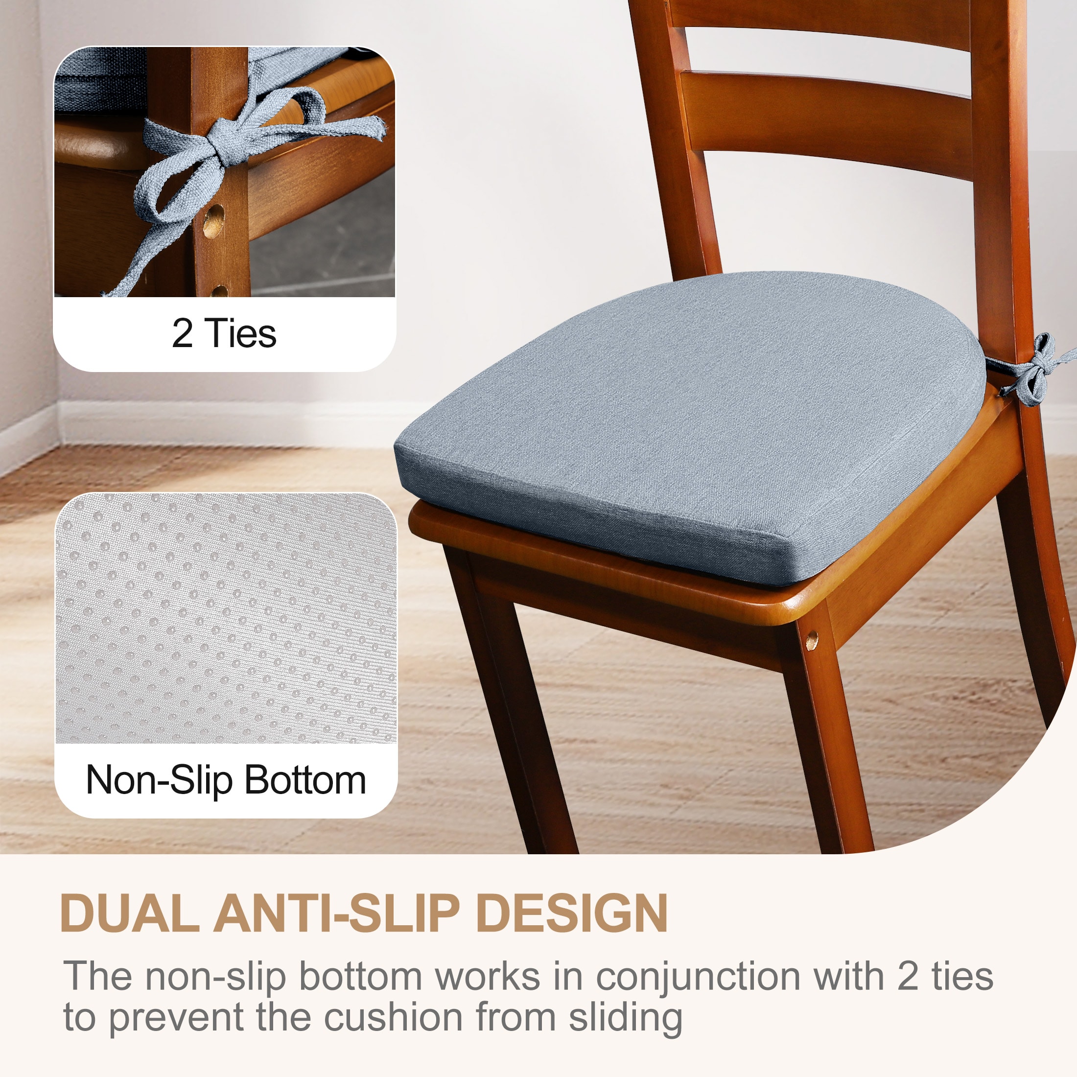 AAAAAcessories LS-DCCLU-QIANLAN-2P Indoor-Chair-Cushions - View #4
