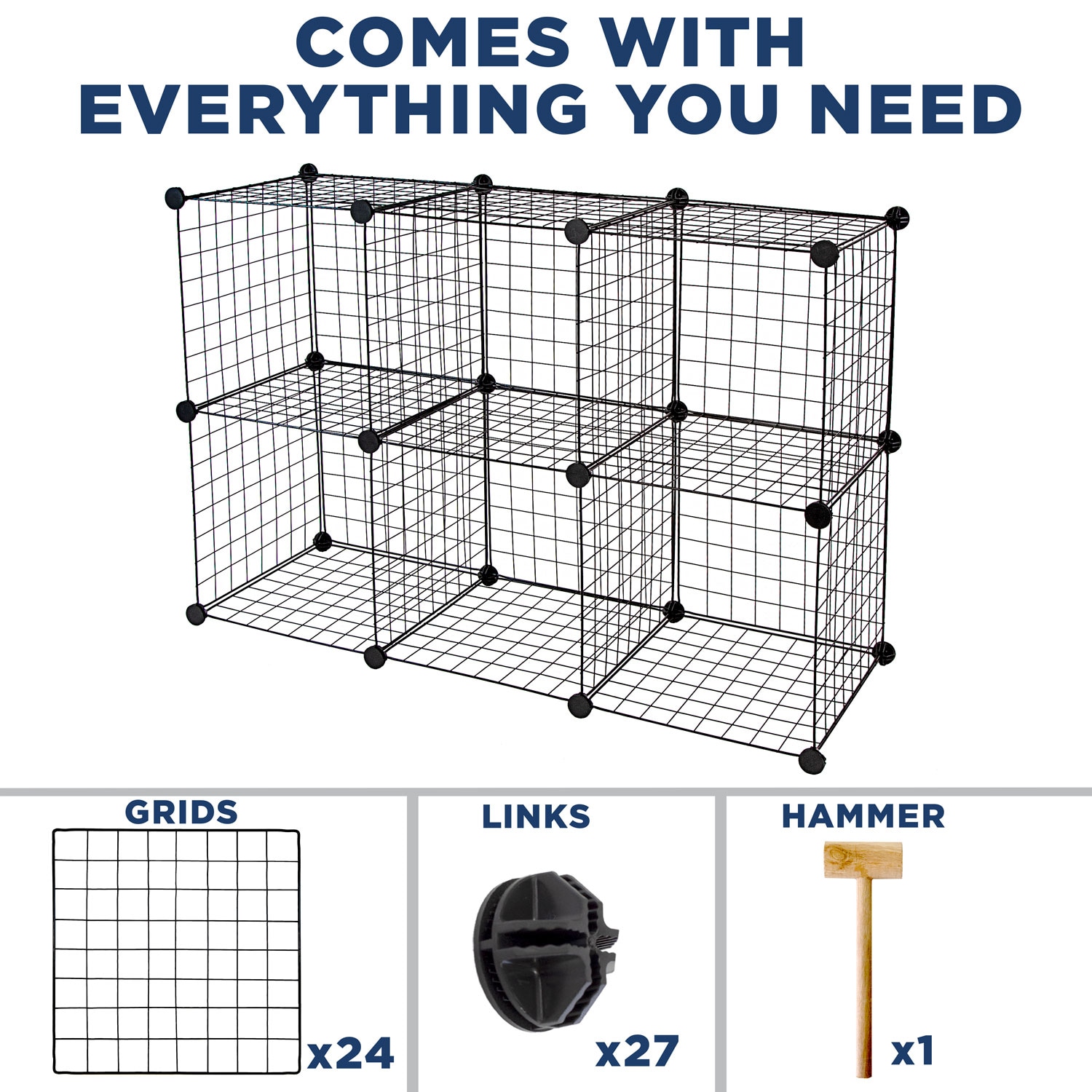 Mount-It! WI-4012 Laminate-Storage-Cubes - View #3
