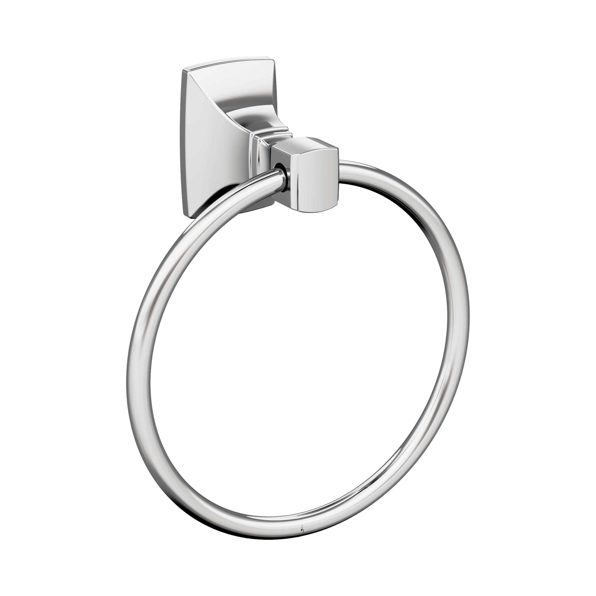 Amerock BH3601226 Highland Ridge Chrome Wall mount Single Towel Ring