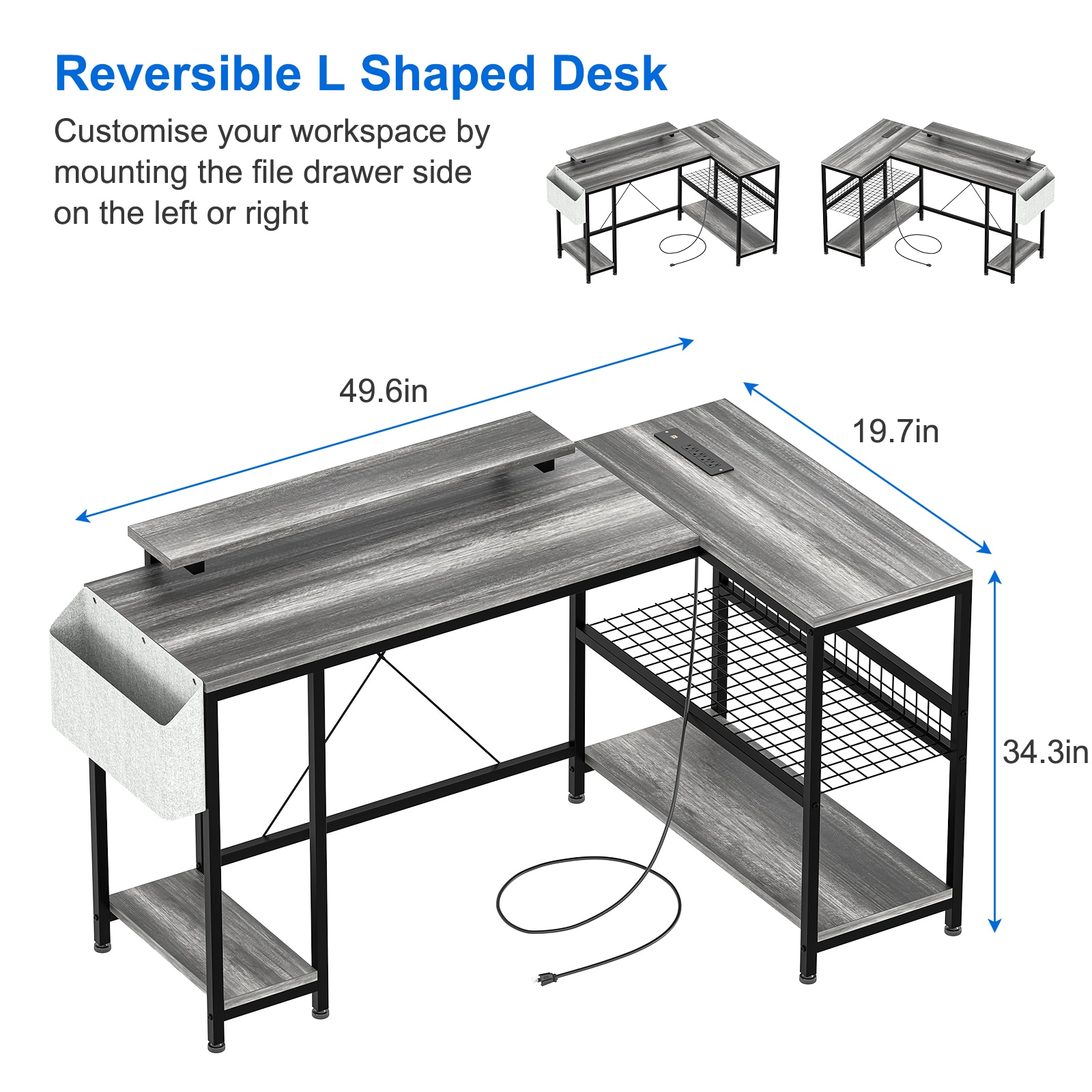 GarveeLife BWR-RIMGTQQX454 desks - View #4
