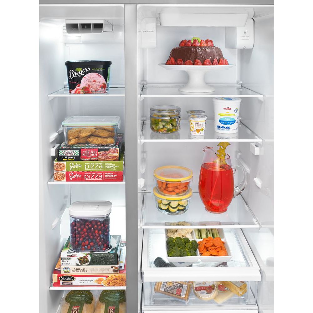 Whirlpool 25.6-cu ft Side-by-Side Refrigerator with Ice Maker ...