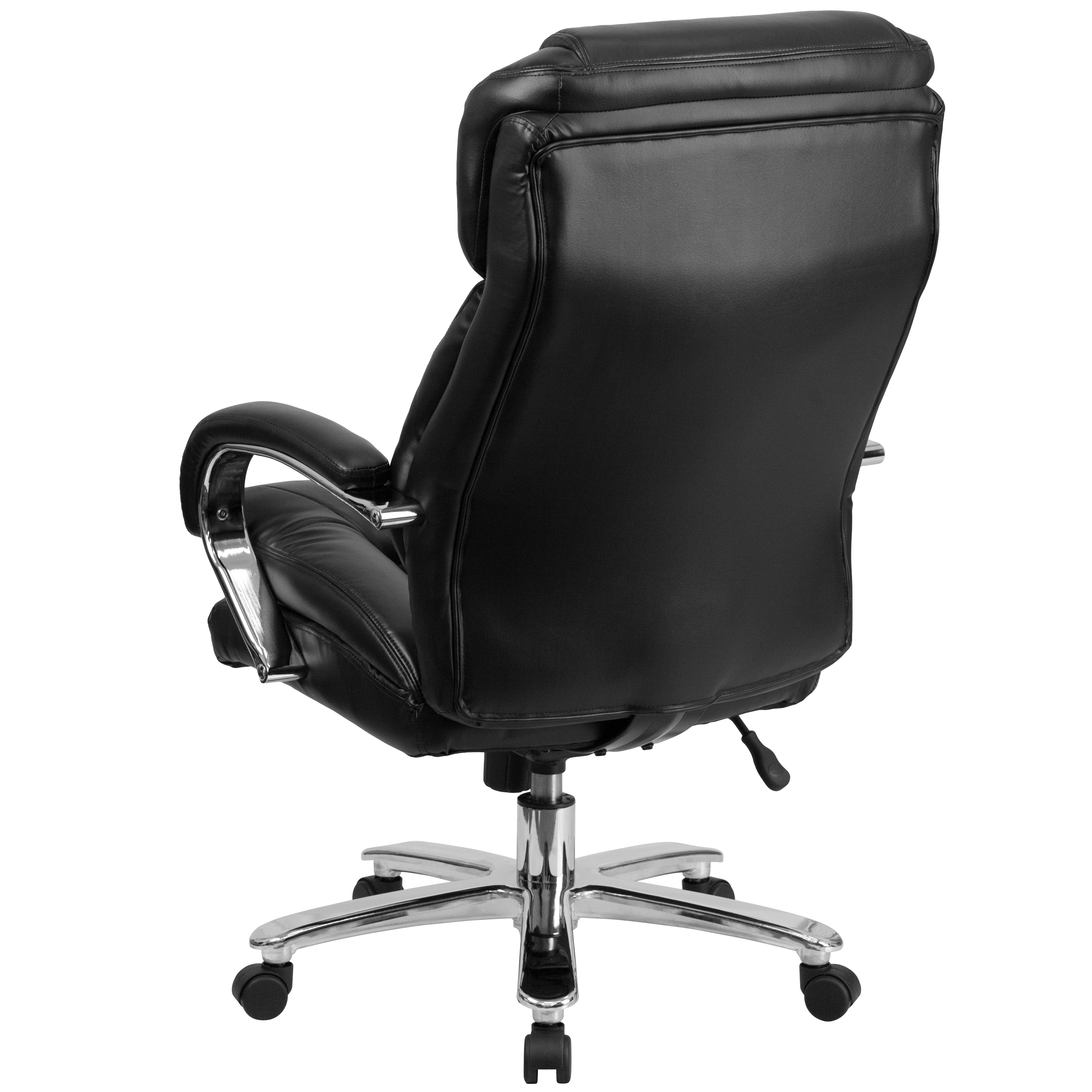 Black and silver online desk chair