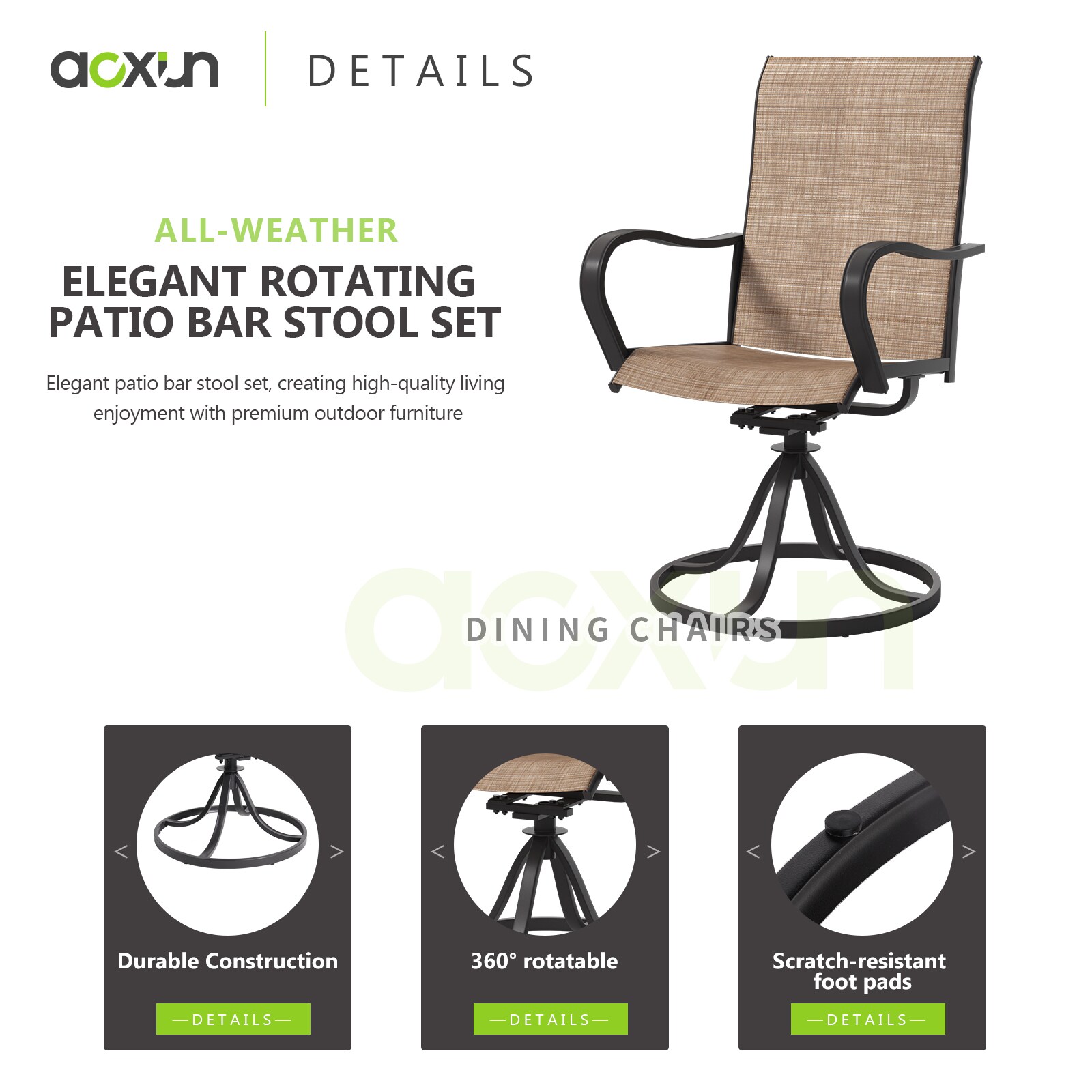 AOXUN G23005-LS4 Patio-Chairs - View #4