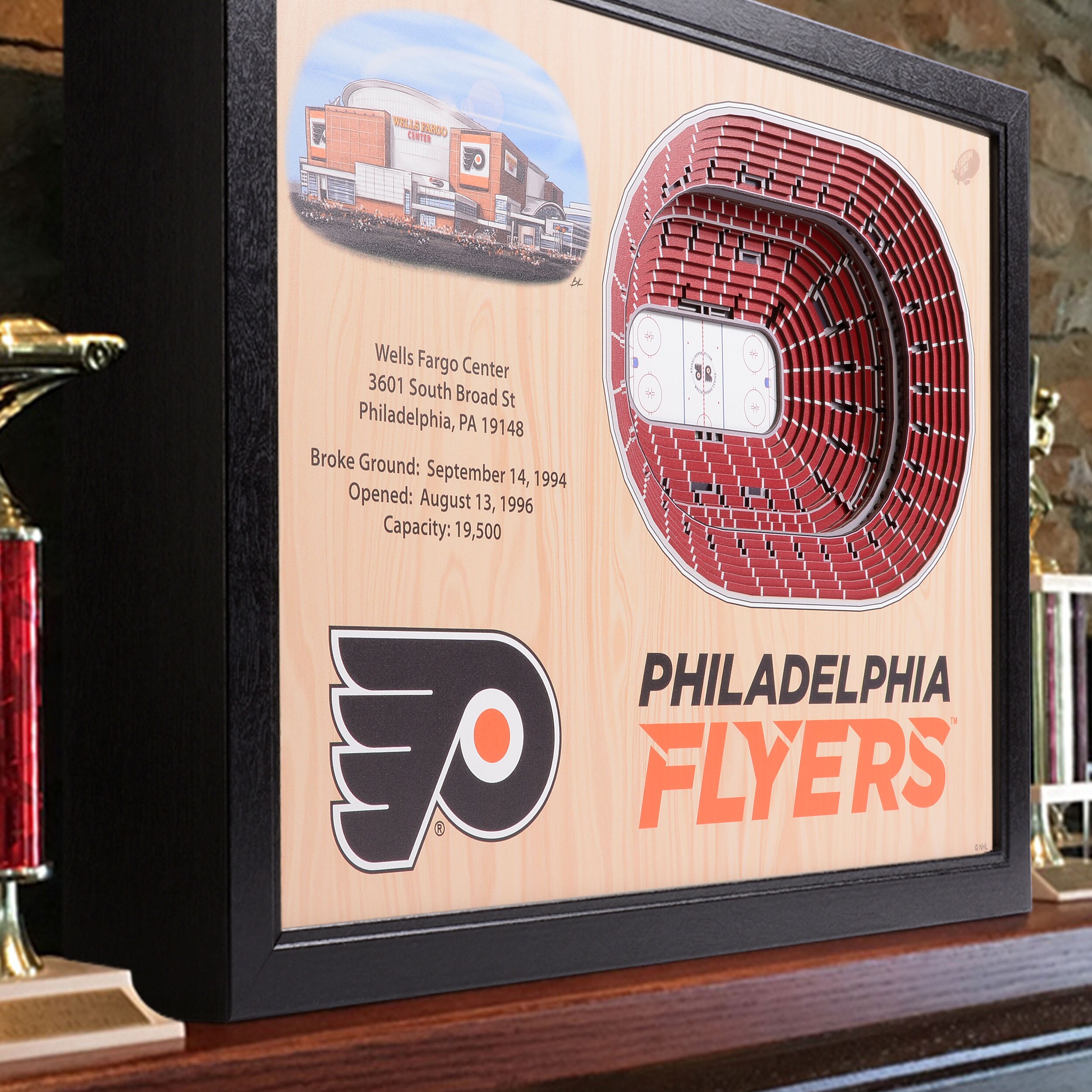 Laser Cut 3D Philadelphia Sports Teams Wall Decor Sign Flyers 