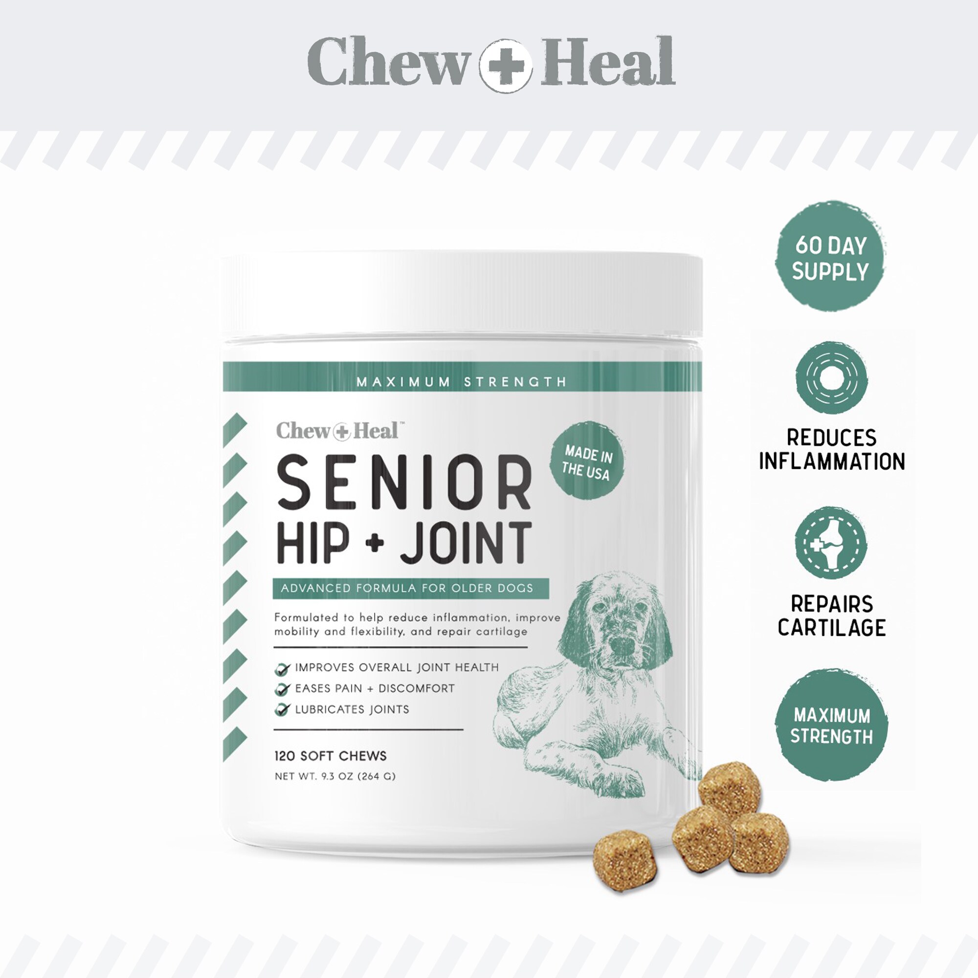 Chew + Heal CH-SENIOR-JOINT-120 Pet-Vitamins-Suppliments - View #6