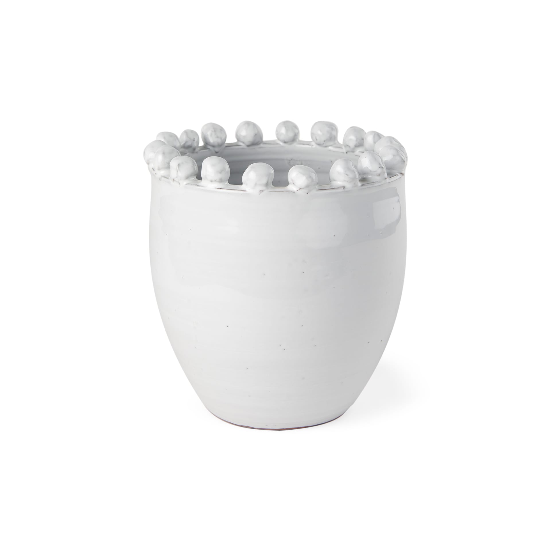 Mercana 70162 White Ceramic Farmhouse Vase