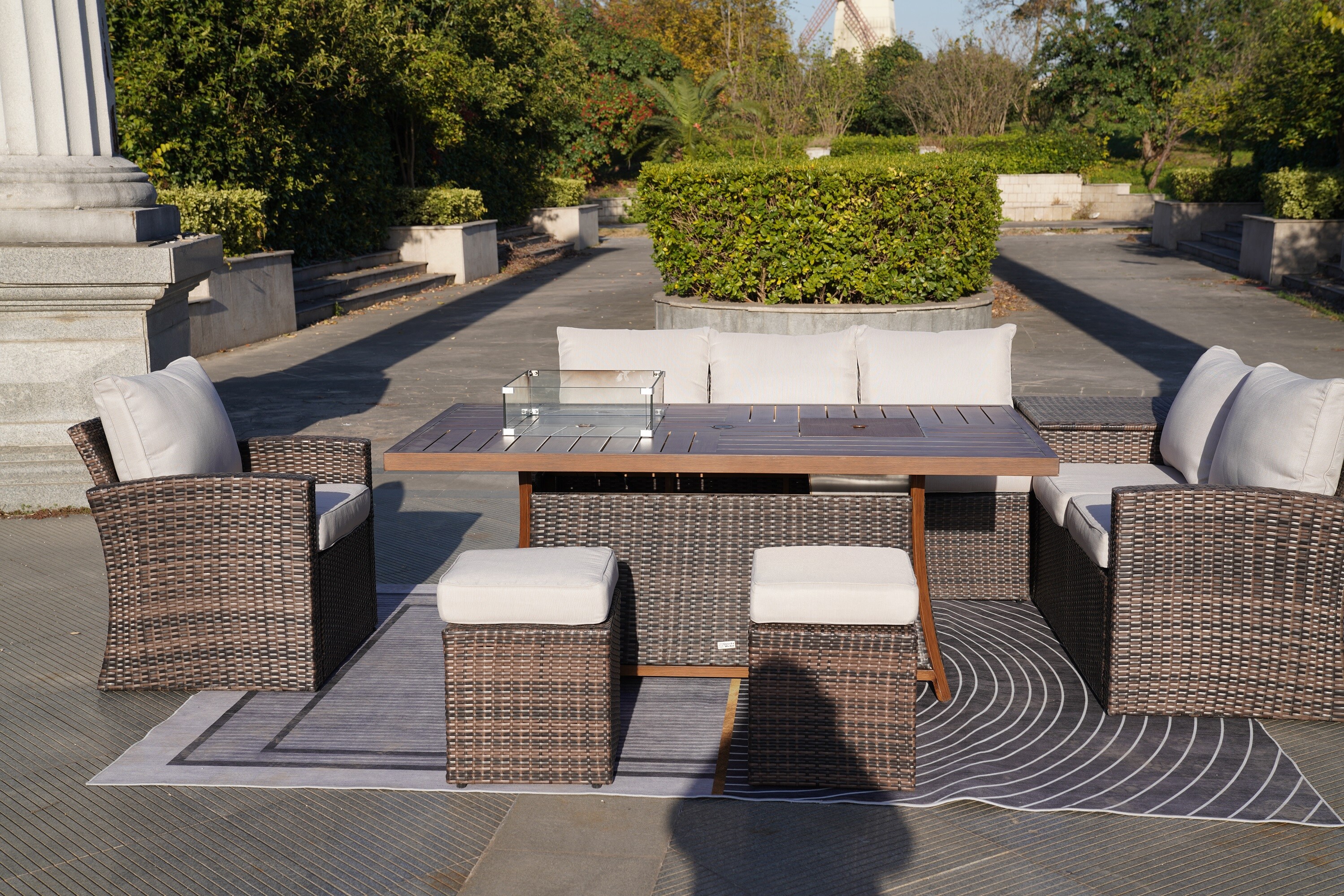 Moda Furnishings 1403B-1106FI-B Patio-Conversation-Sets - View #9