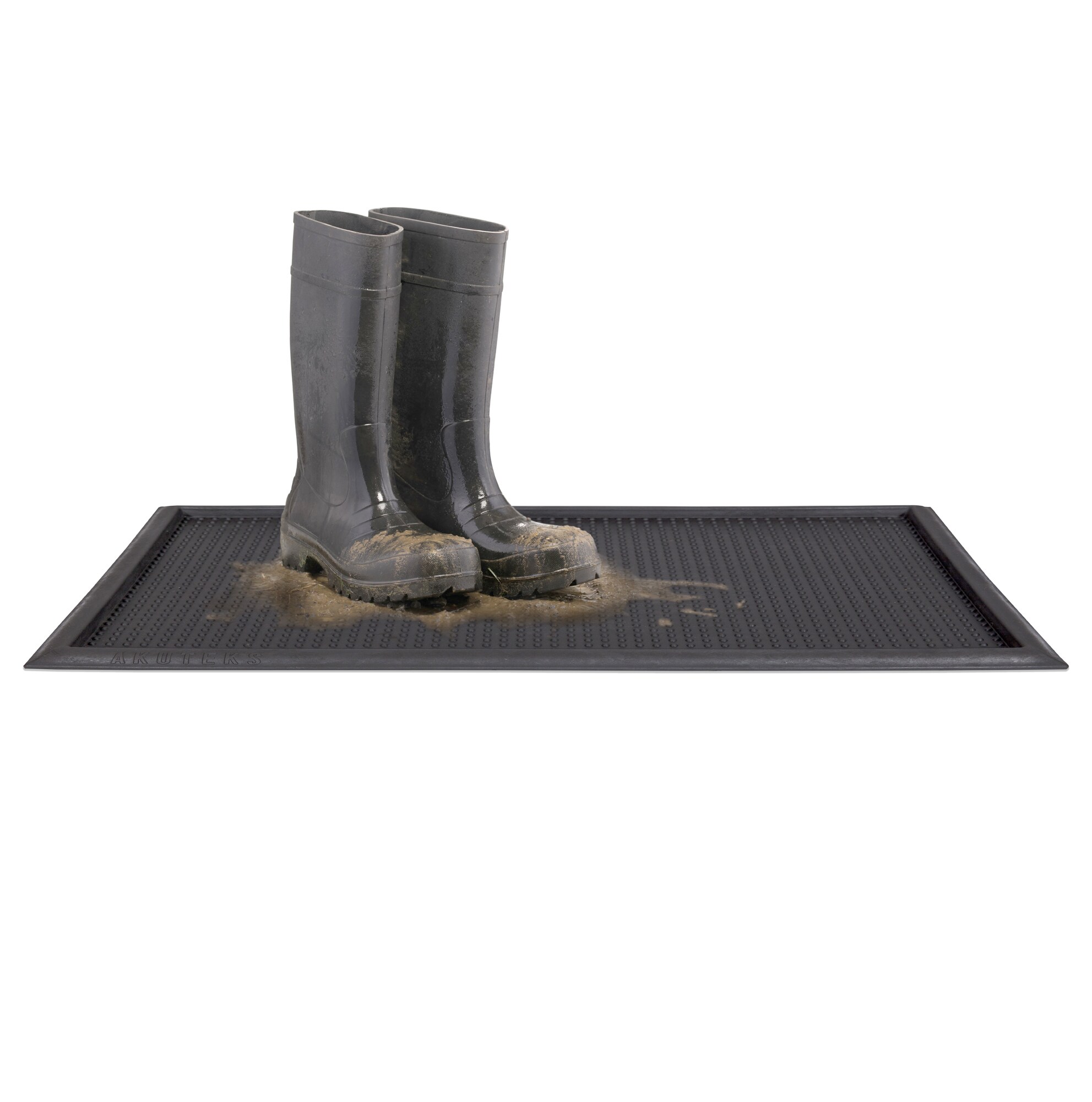 Ottomanson 2-ft x 3-ft Black Rectangular Indoor or Outdoor Boot