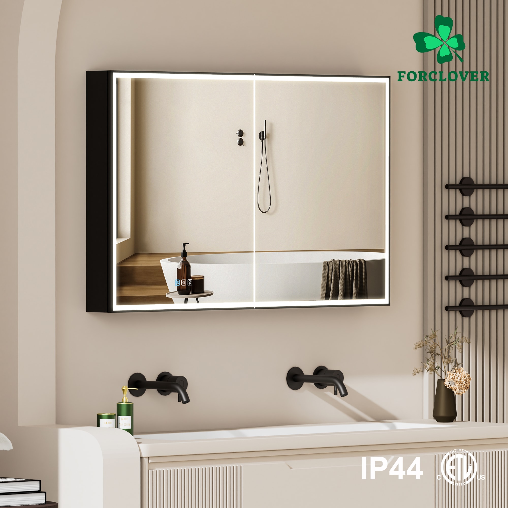 Forclover MF03ZC-BK4830 Bathroom-Medicine-Cabinets - View #13