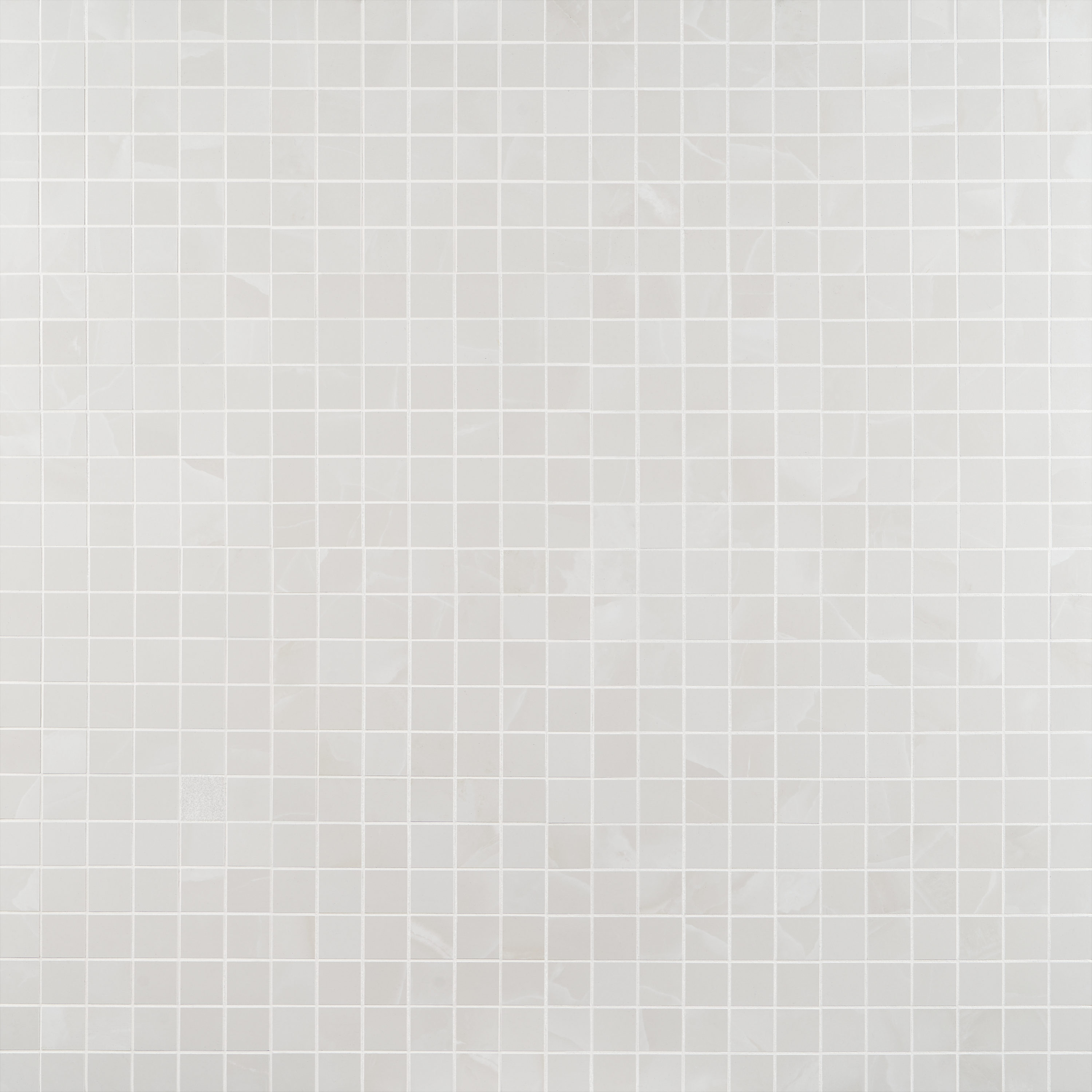 Aztec Onyx Bianco Matte Porcelain Mosaic Tile 12-in x 12-in