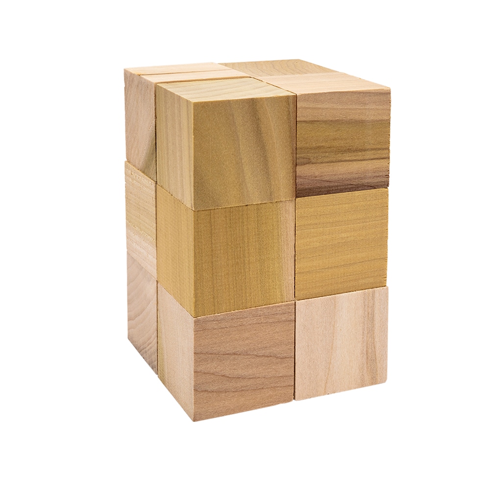 Madison Mill 2-in Hardwood Cubes 12/PKG in the Craft Supplies
