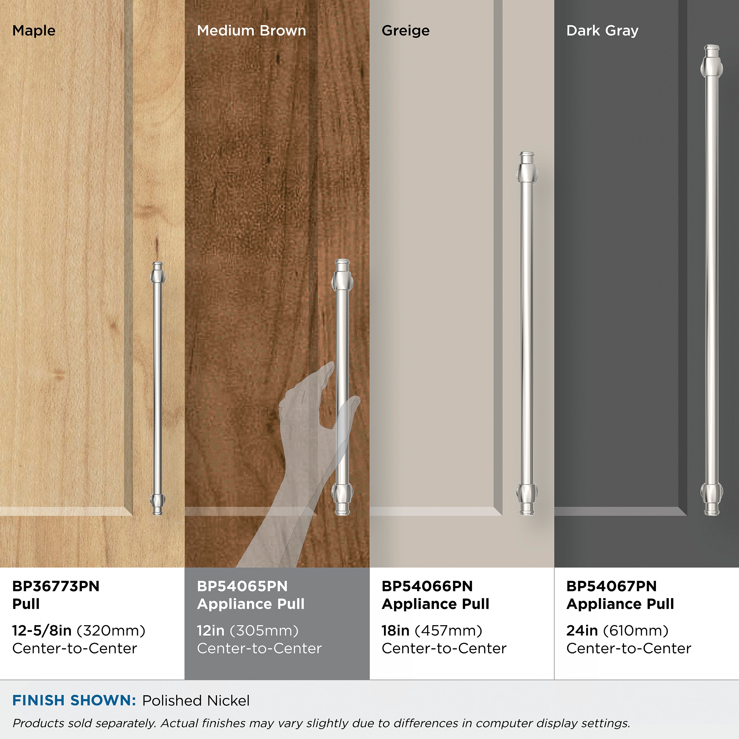Amerock BP54065PN Cabinet-Pulls - View #2