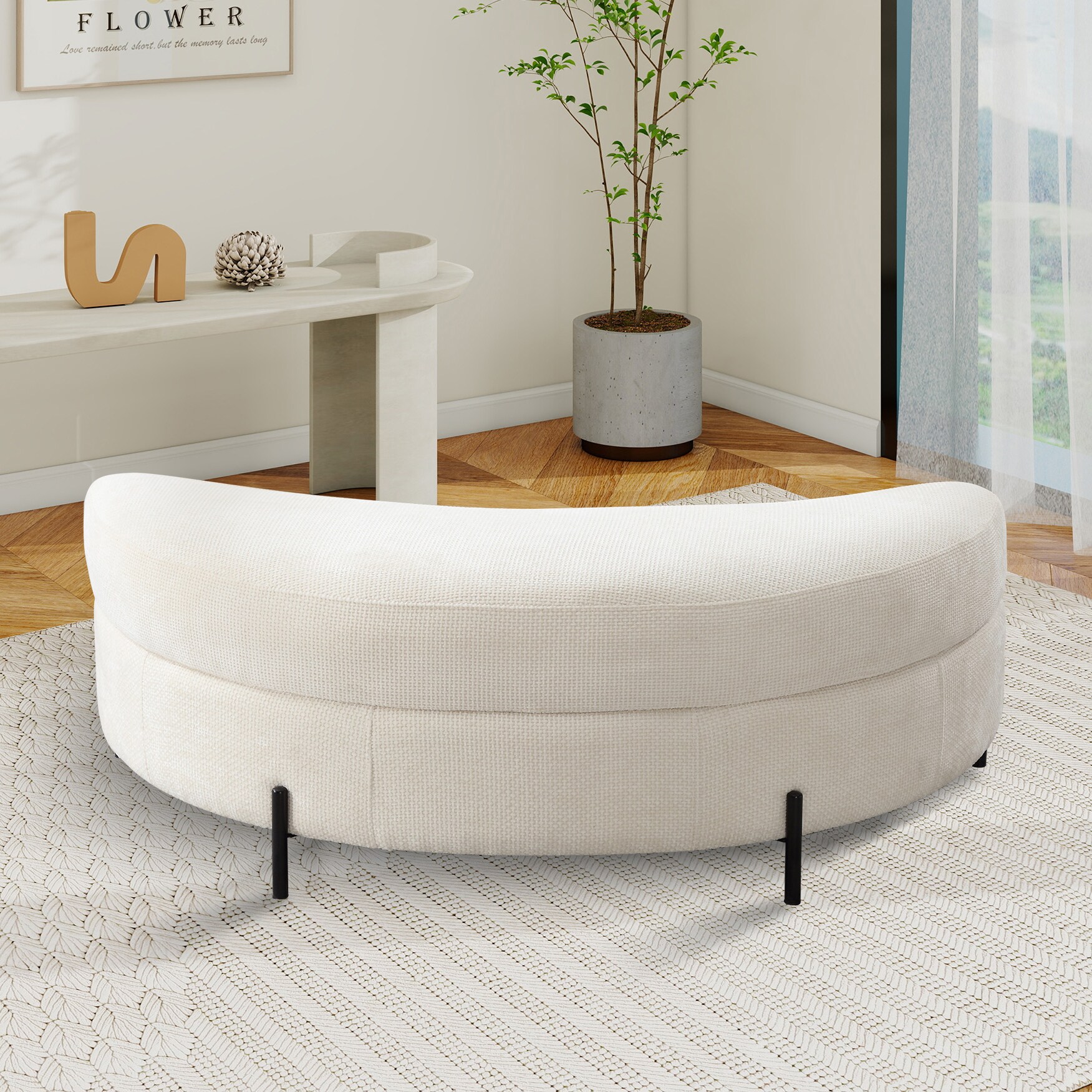 Hrinhom HC-W4004-BEIGE Indoor-Ottomans - View #4