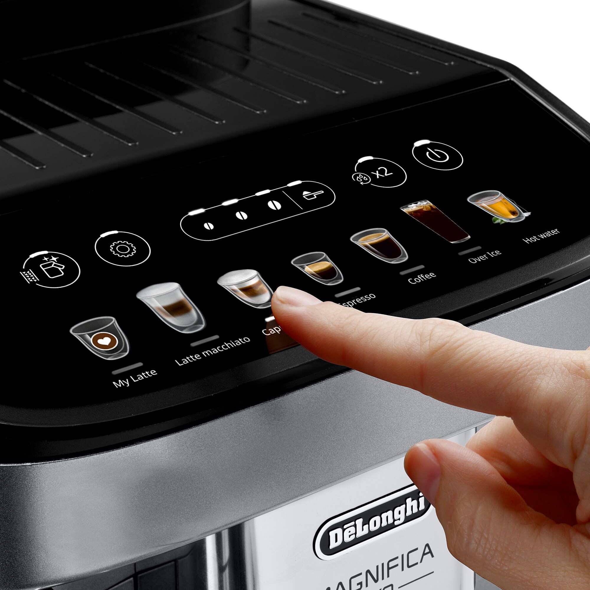 De'Longhi Single-Serve Coffee Machine with 7 One-Touch Recipes, Built-in  Grinder, and LatteCrema System