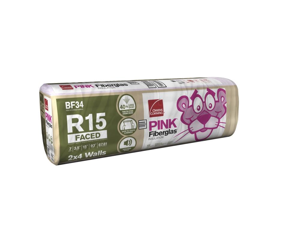 Owens Corning R 15 Wall 67.81 sq ft Faced Fiberglass Batt