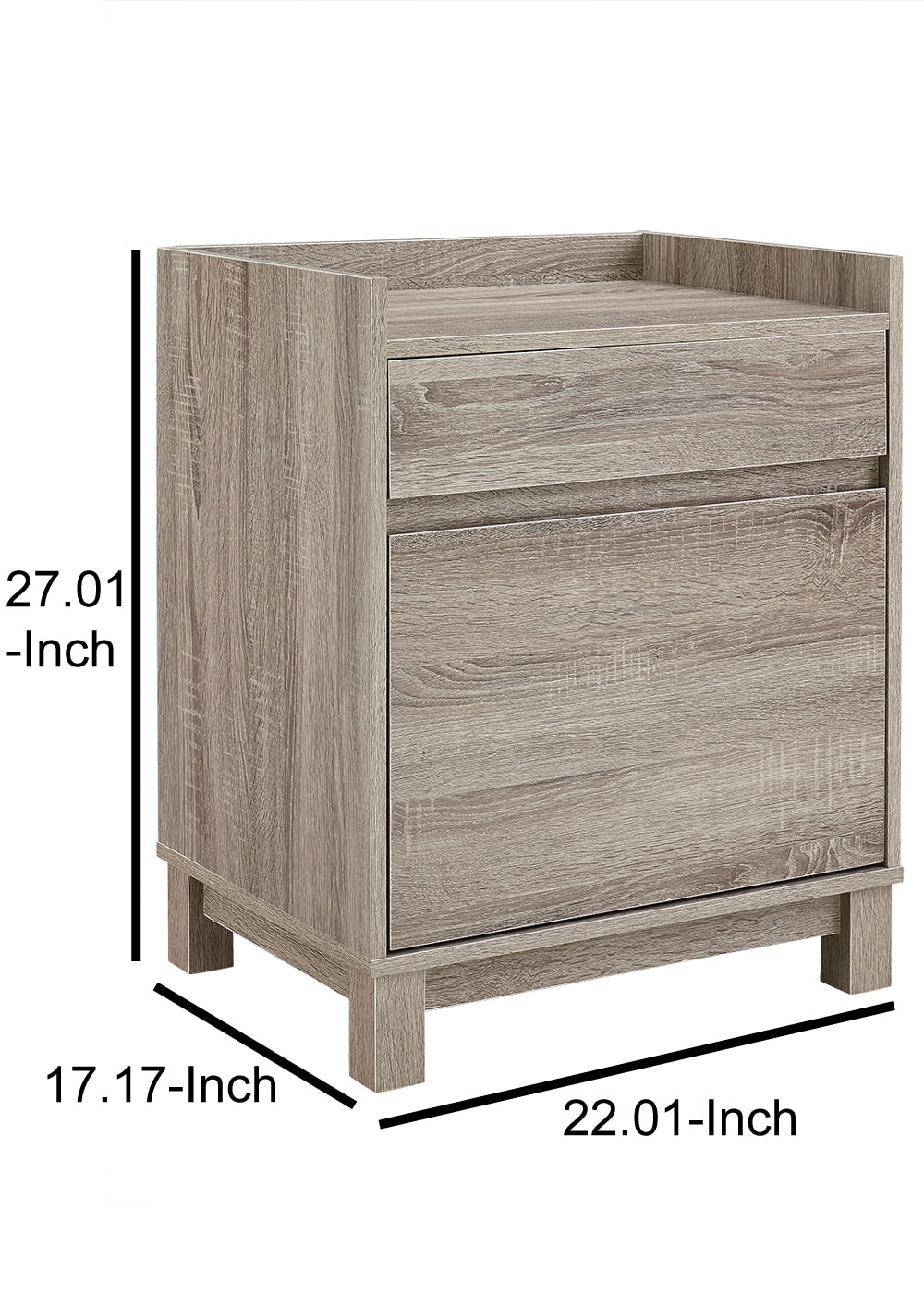 27 inch high file cabinet