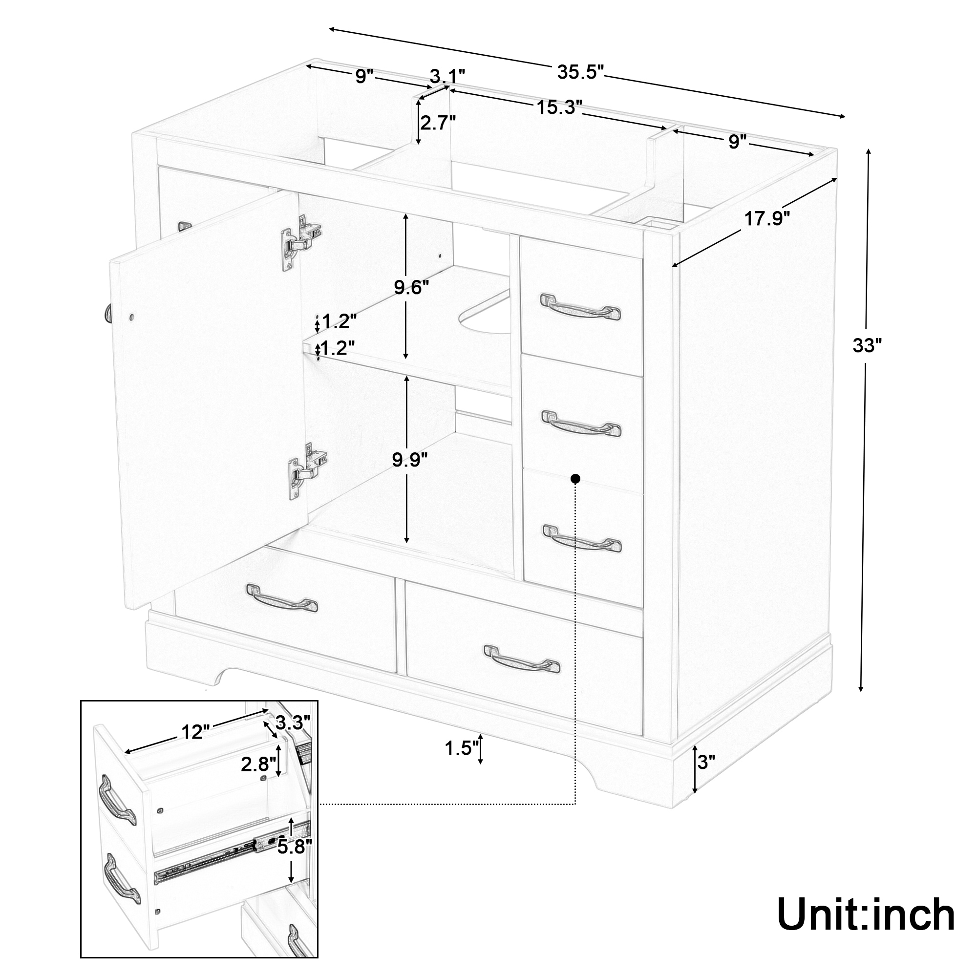 WELLFOR NIE-N7CB482 vanities - View #8