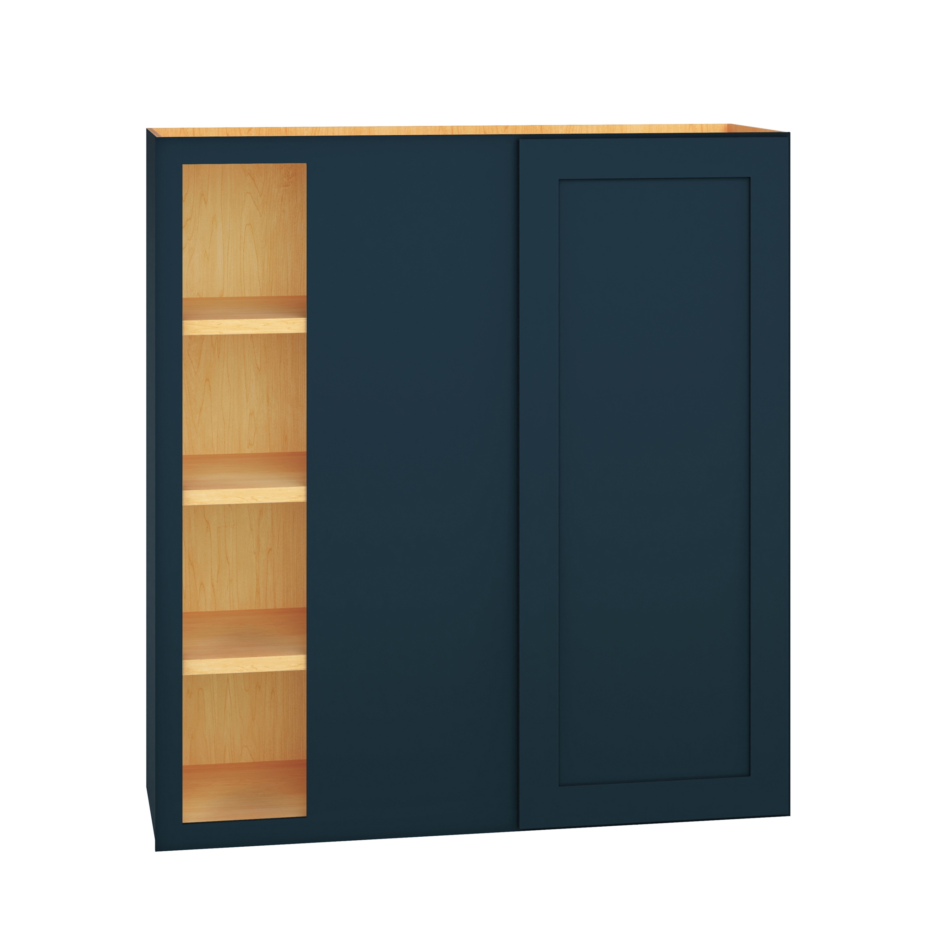 Diamond Express 330 WC3639S Jamestown 36-in W x 39-in H x 12-in D Regatta Blue Blind Corner wall Fully assembled Plywood Cabinet (Recessed Panel Shaker)
