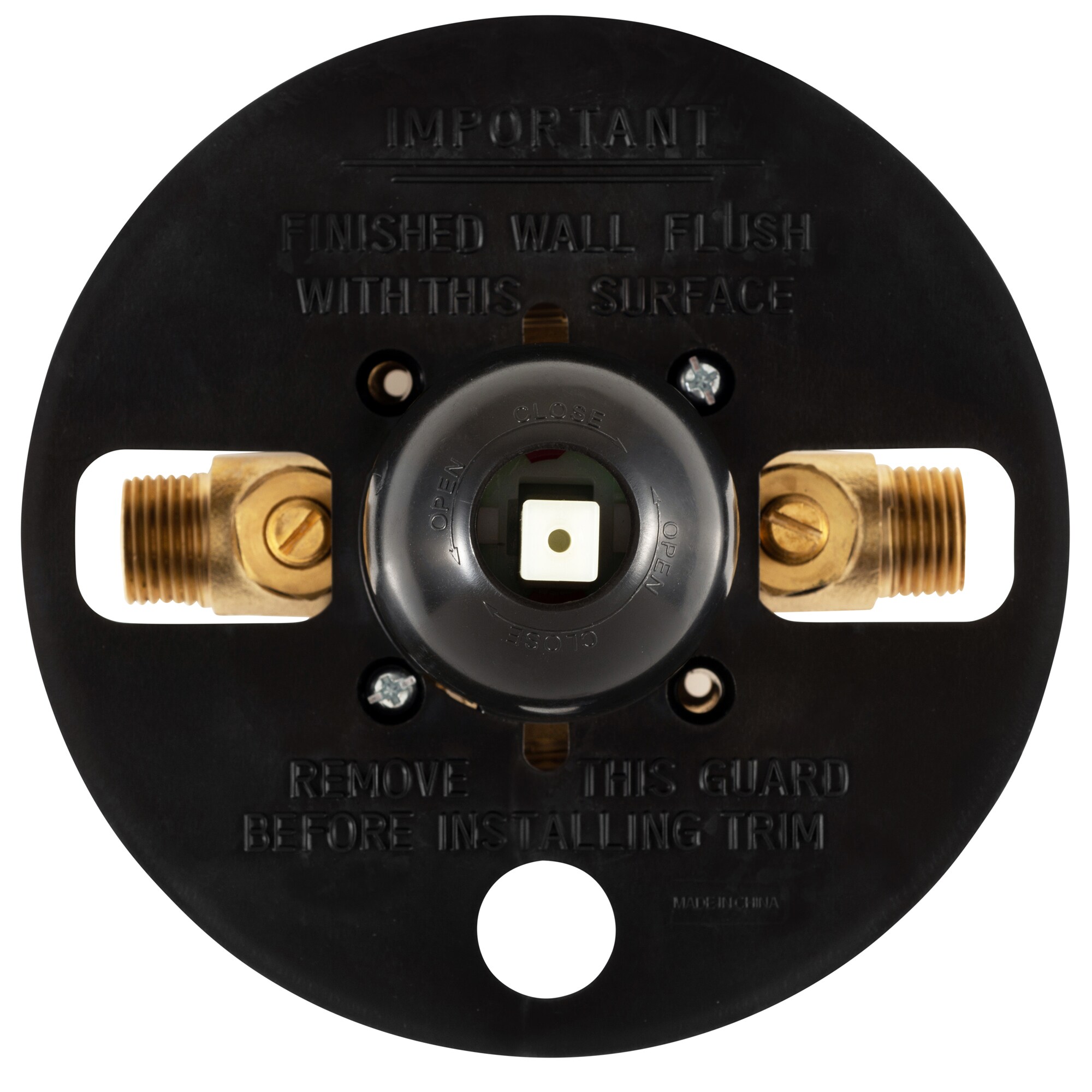 Polished Chrome Wall-Mounted Shower Valve with Lever Handle