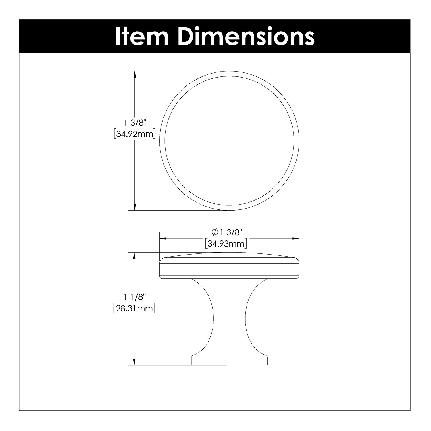 Hickory Hardware H076698-CBZ-10B Cabinet-Knobs - View #5