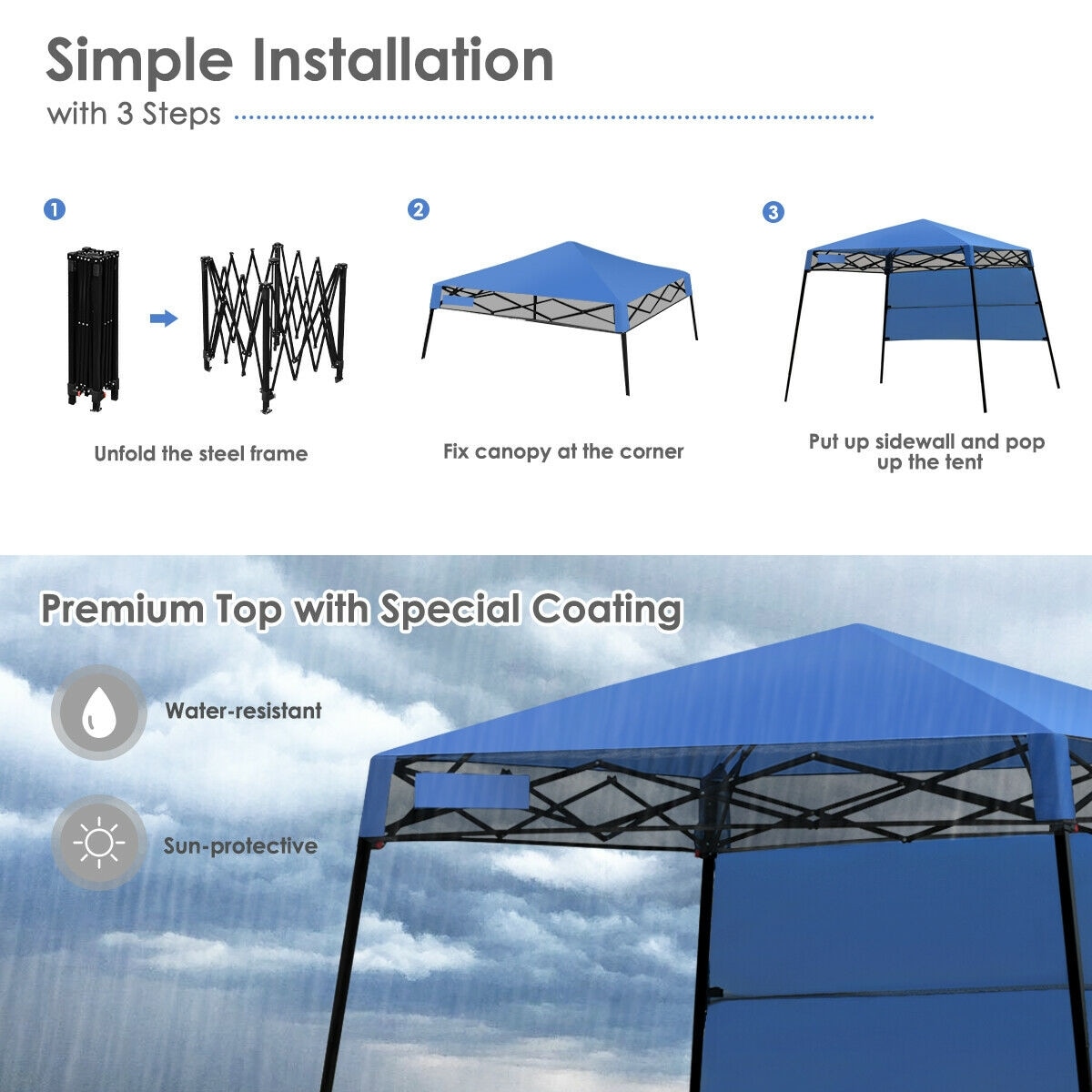 Clihome CWCH-OP70298BL Canopies-Sl - View #6