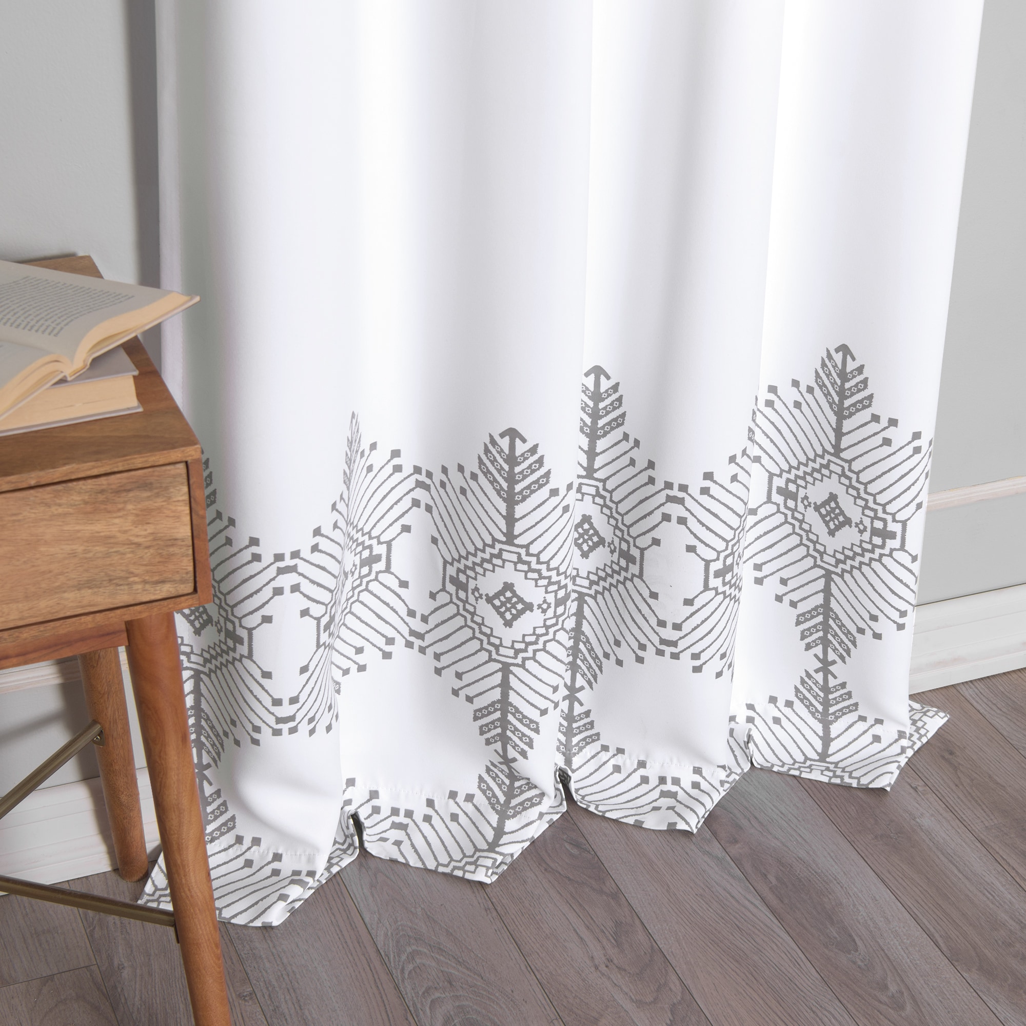 Best Home Fashion SIL-NOR-TRIB-84-GREY curtains - View #6