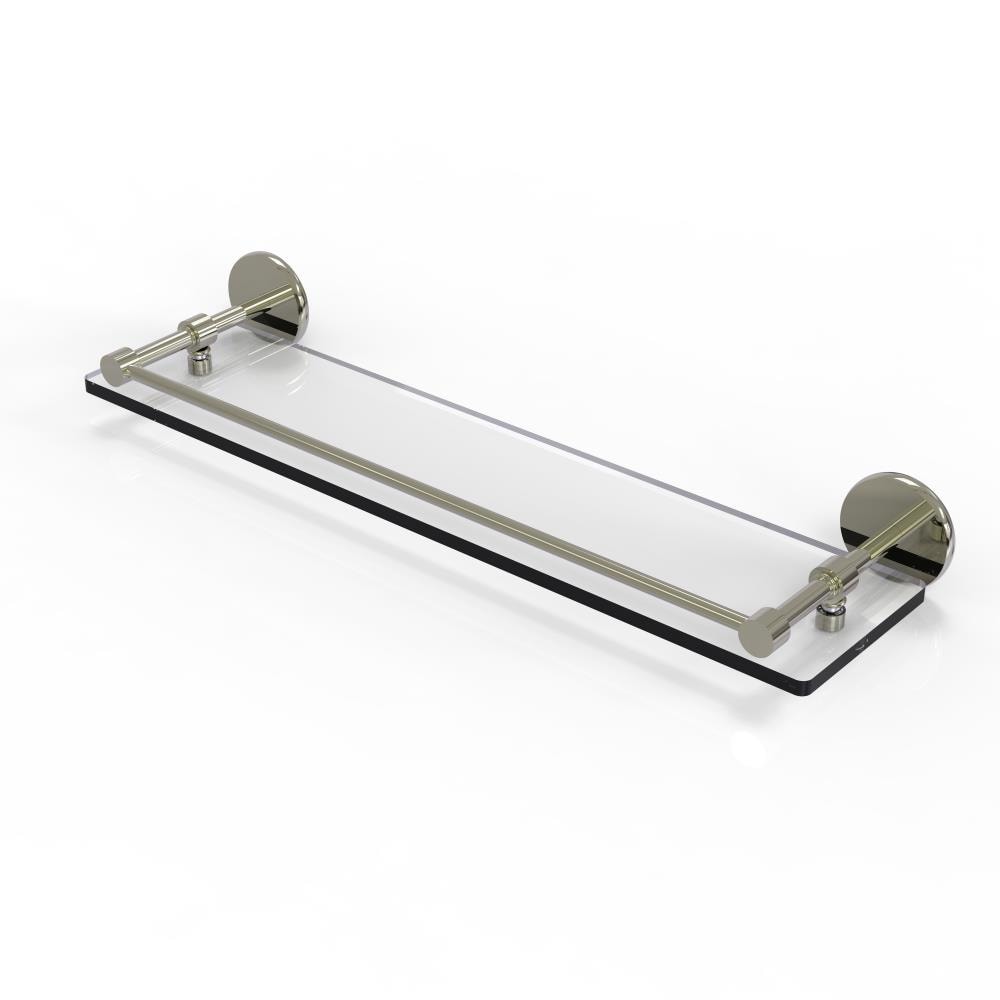 Allied Brass P1000-1/22-GAL-PNI Prestige Skyline Polished Nickel Wall mount Bathroom Shelf ( 22-in x 3-in x 5-in )