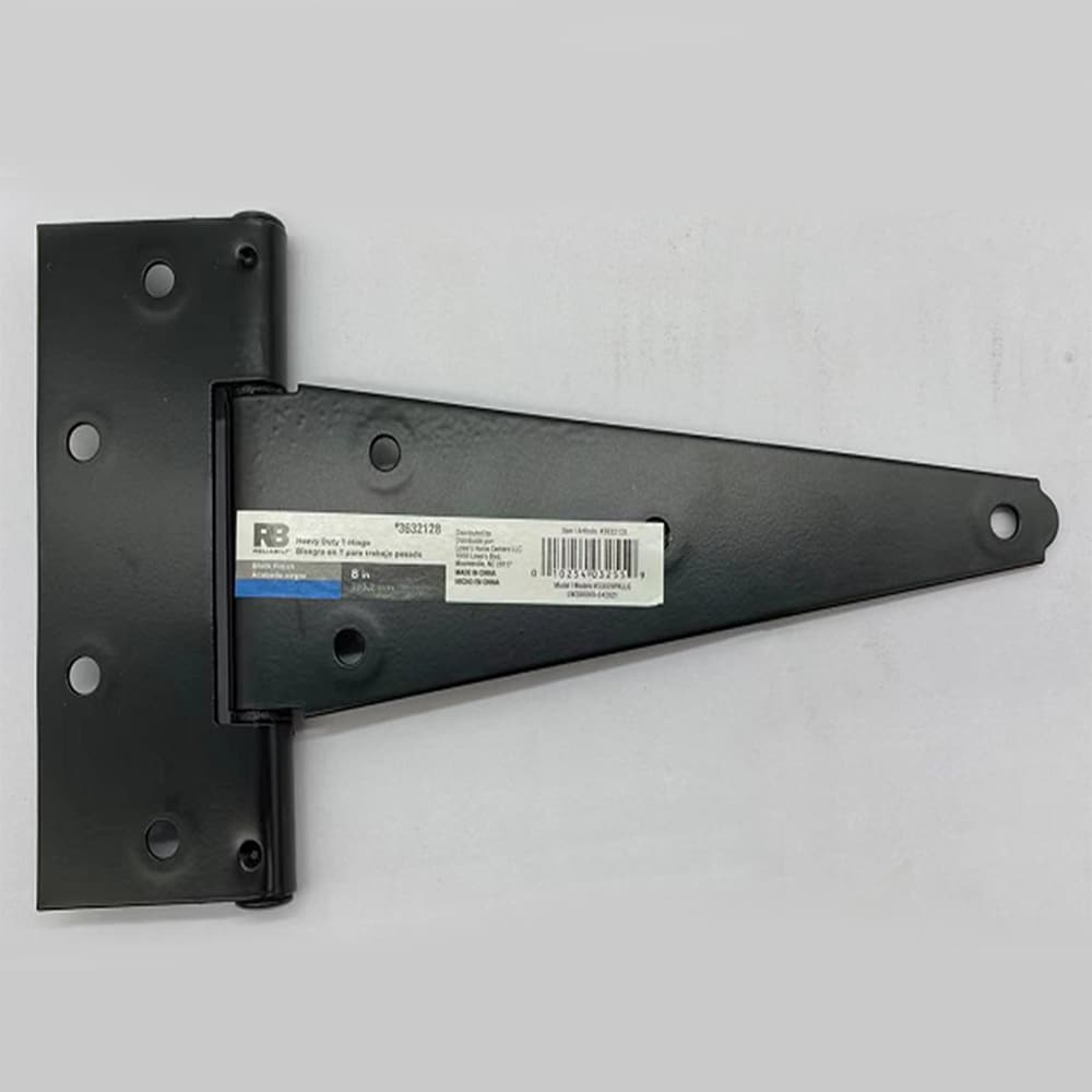 Decorative T Hinges - Black - 8 to 10 Inches - 2 Pack - HingeOutlet