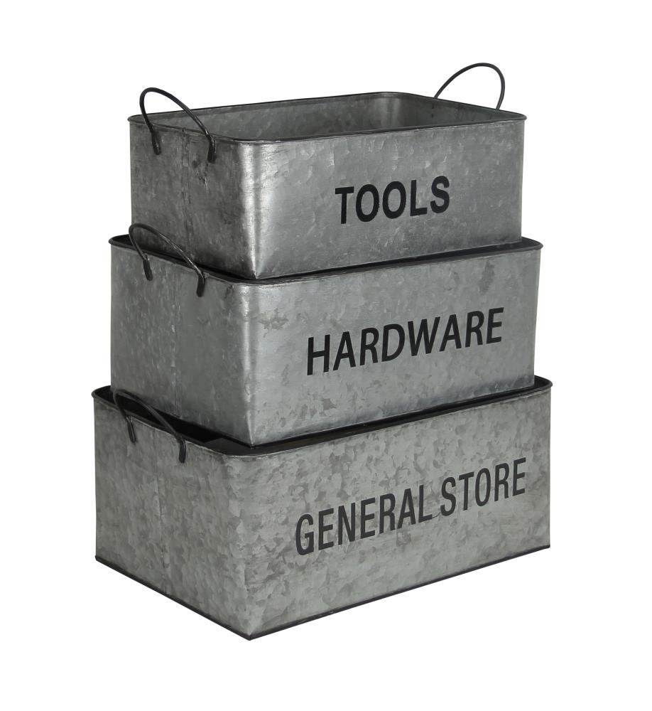 Cheung's 4825-3 Trays and Caddies 9.5-in x 15.75-in Silver Rectangle Serving Caddy