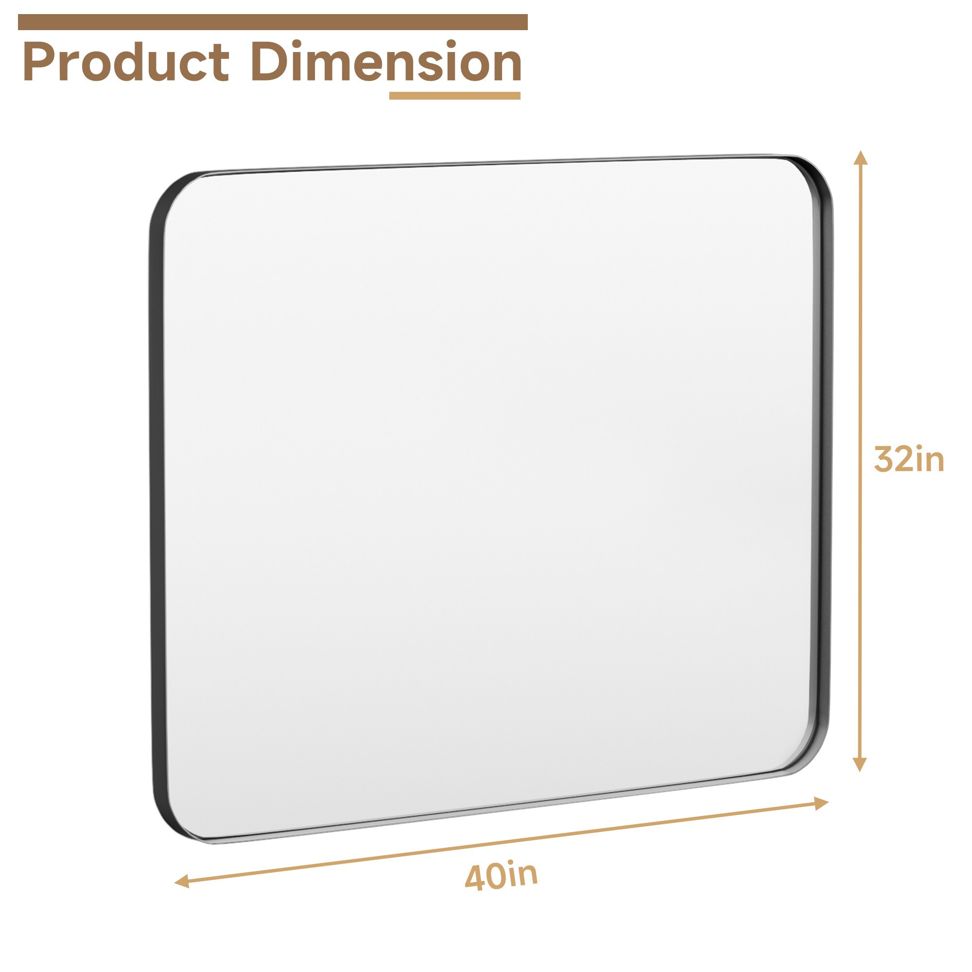 LOVMOR M-B-4032-LSQ Decor-Mirrors - View #2