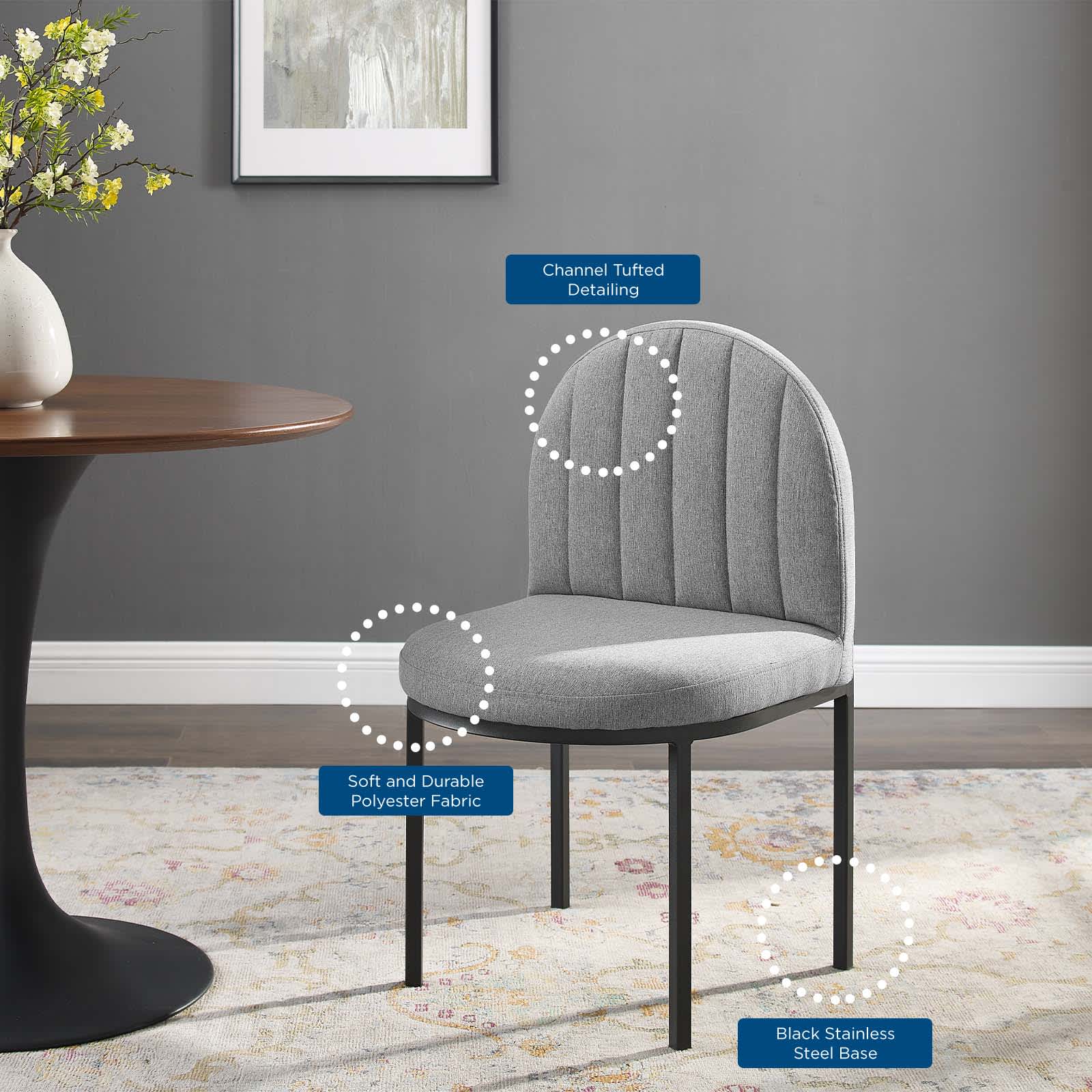 Modway EEI-3803-BLK-LGR Dining-Chairs - View #2