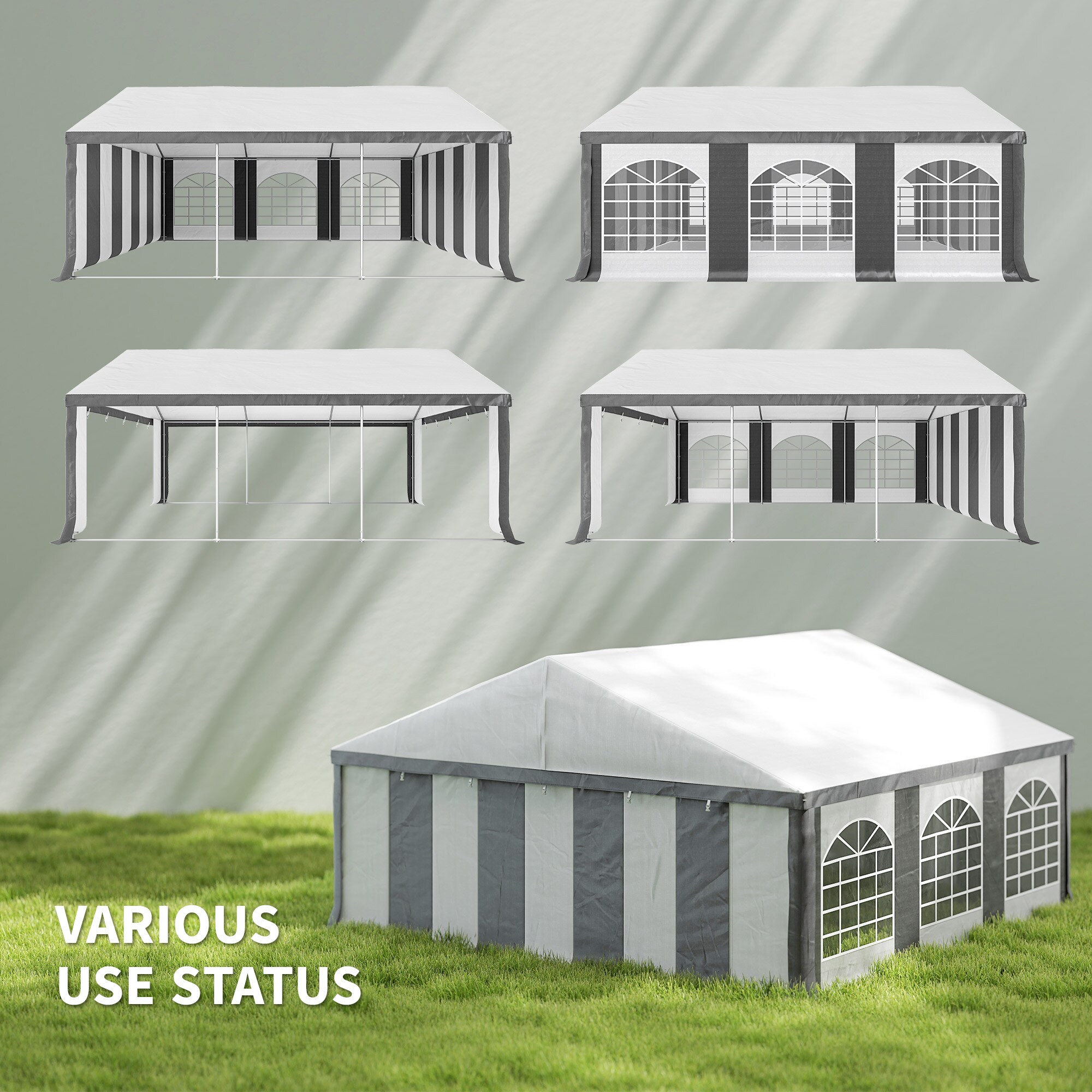Outsunny 84C-019V00GY Carport-Covers - View #8