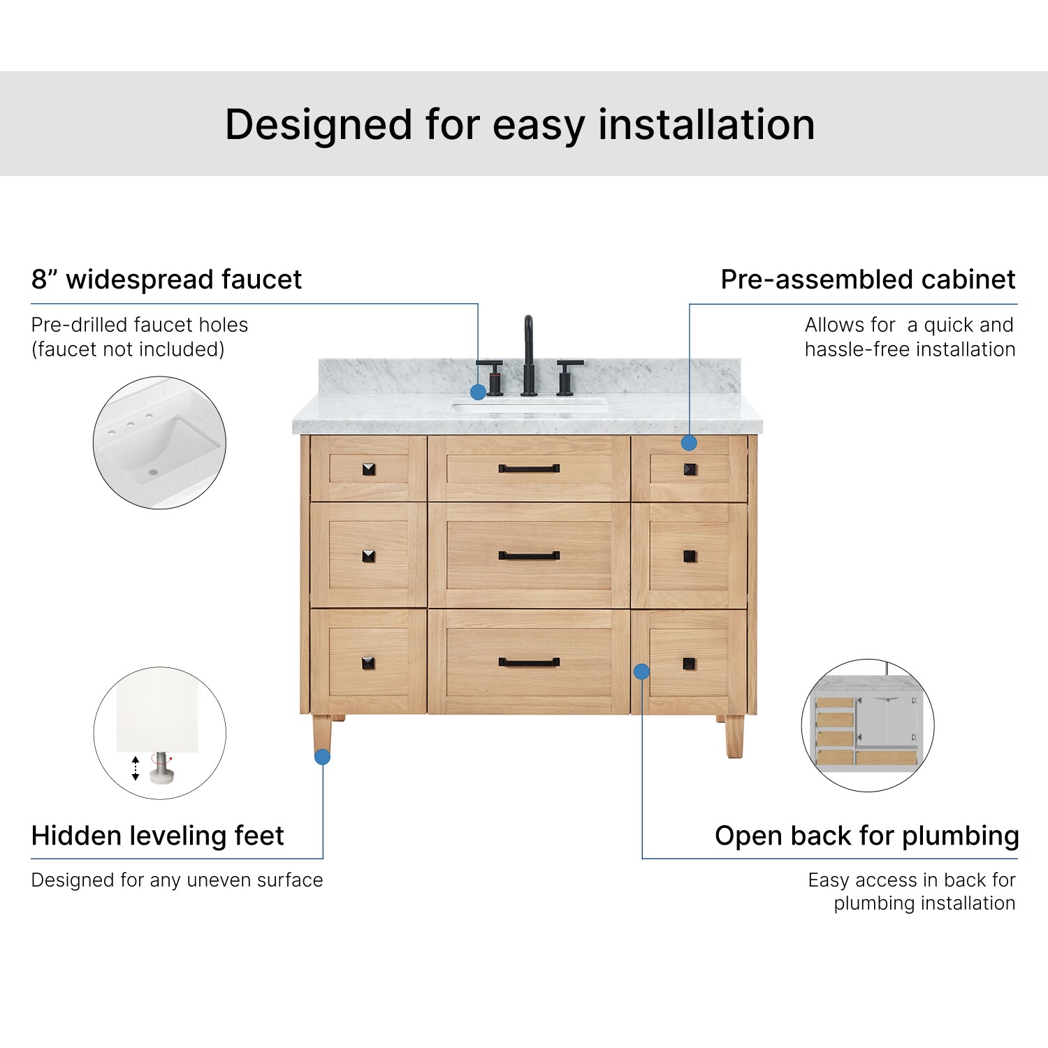ARIEL B49CWRVOWOA Bath-Vanity-Combo - View #7
