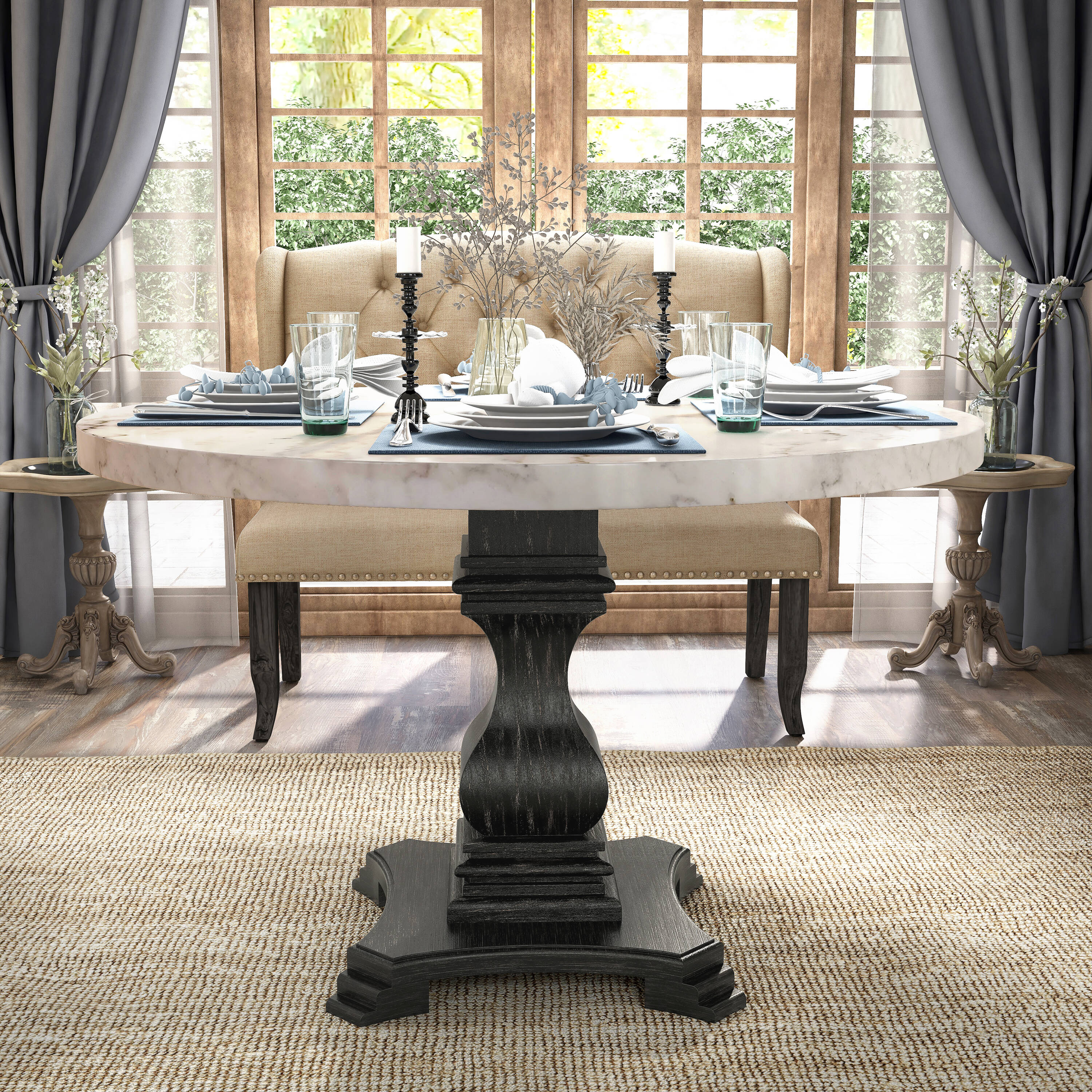 Furniture of America IDF-3755RT Dining-Tables - View #4