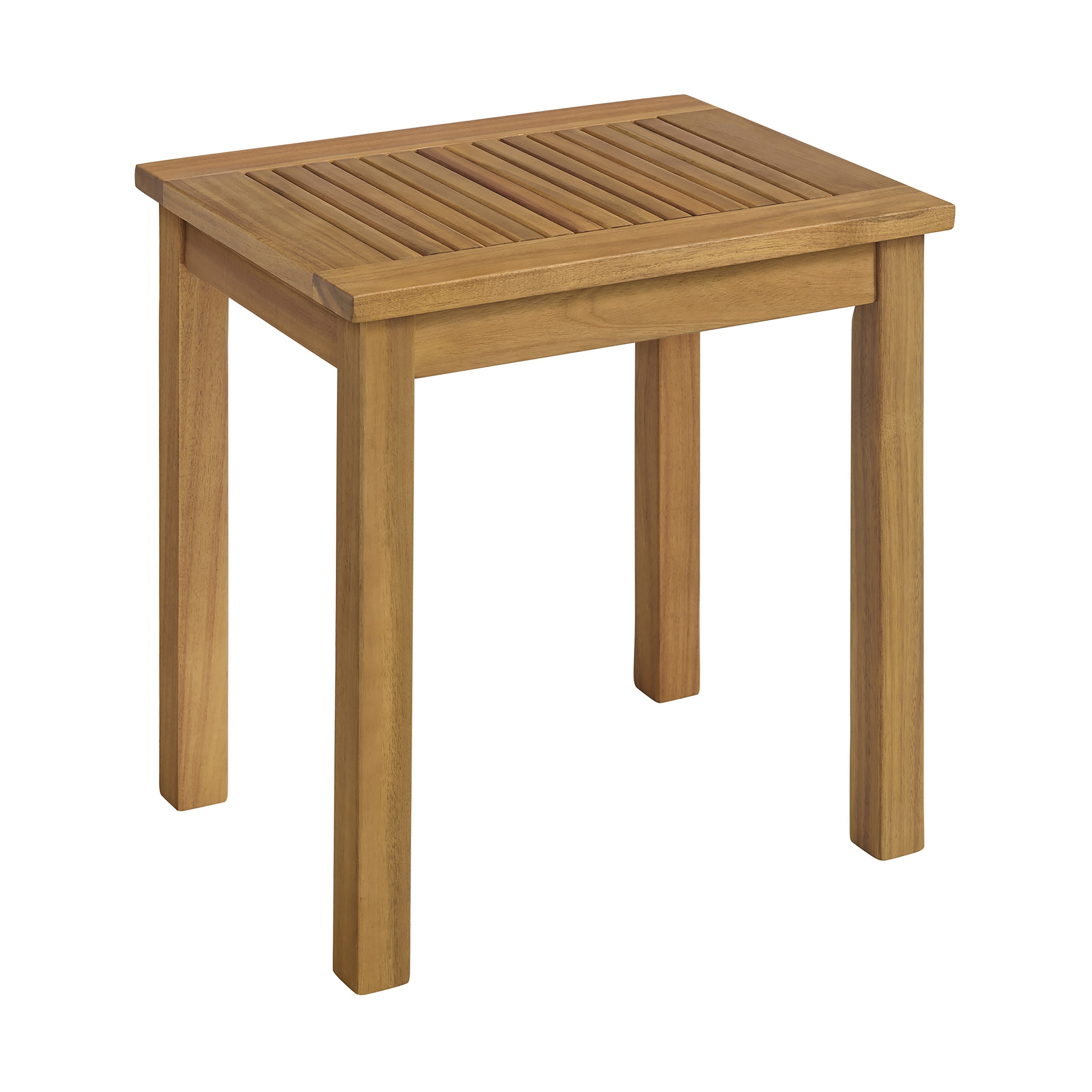 Alaterre Furniture  Okemo Weather-Resistant Acacia Wood Outdoor Side Table