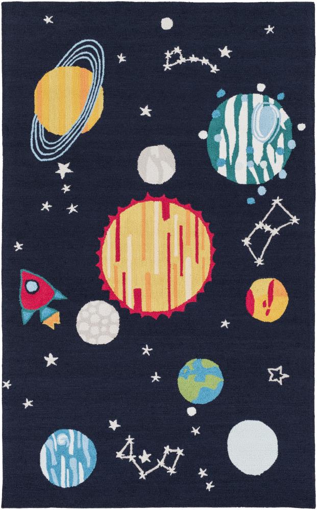 Surya PKB7009-7696 Peek-A-Boo 8 X 10 (ft) Navy Indoor Area Rug