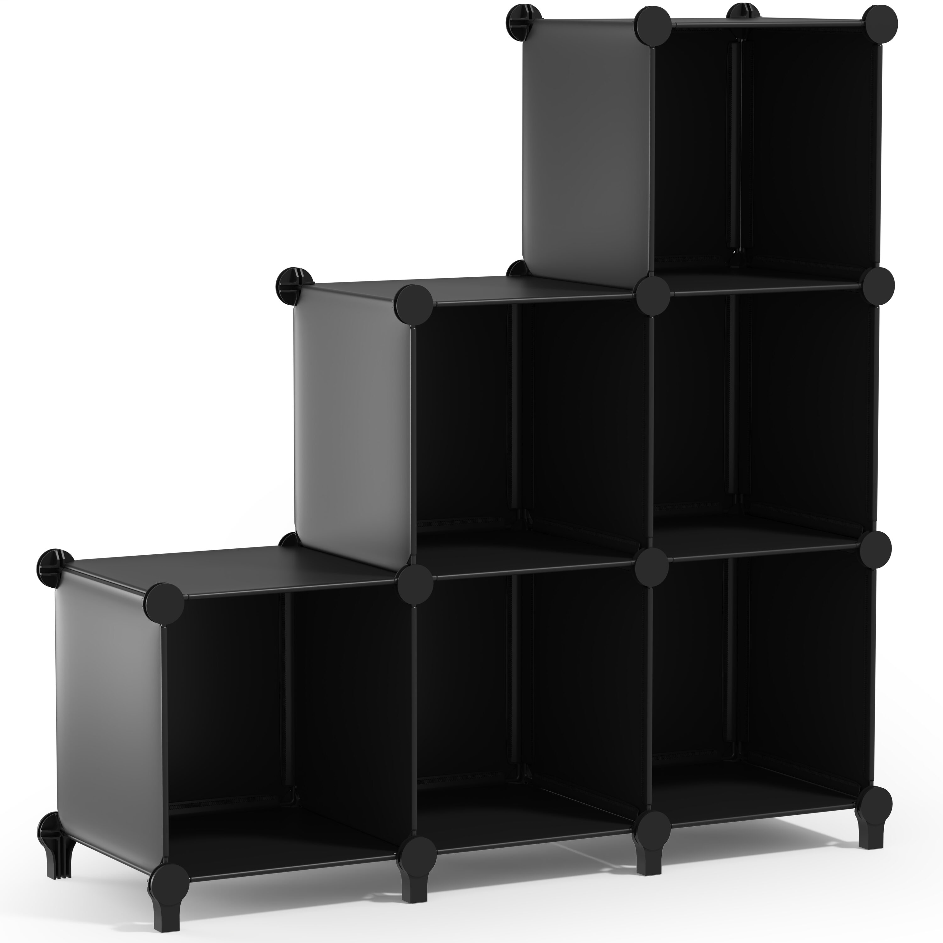 SORBUS  6 Cube Storage Organizer Cubby Shelf for Closet Toys Books and More Space Saving Bookshelf for Bedroom Living Room or Office