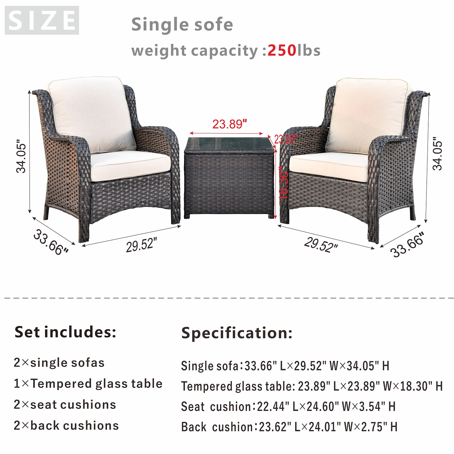XIZZI XCT60022T Patio-Chairs - View #2