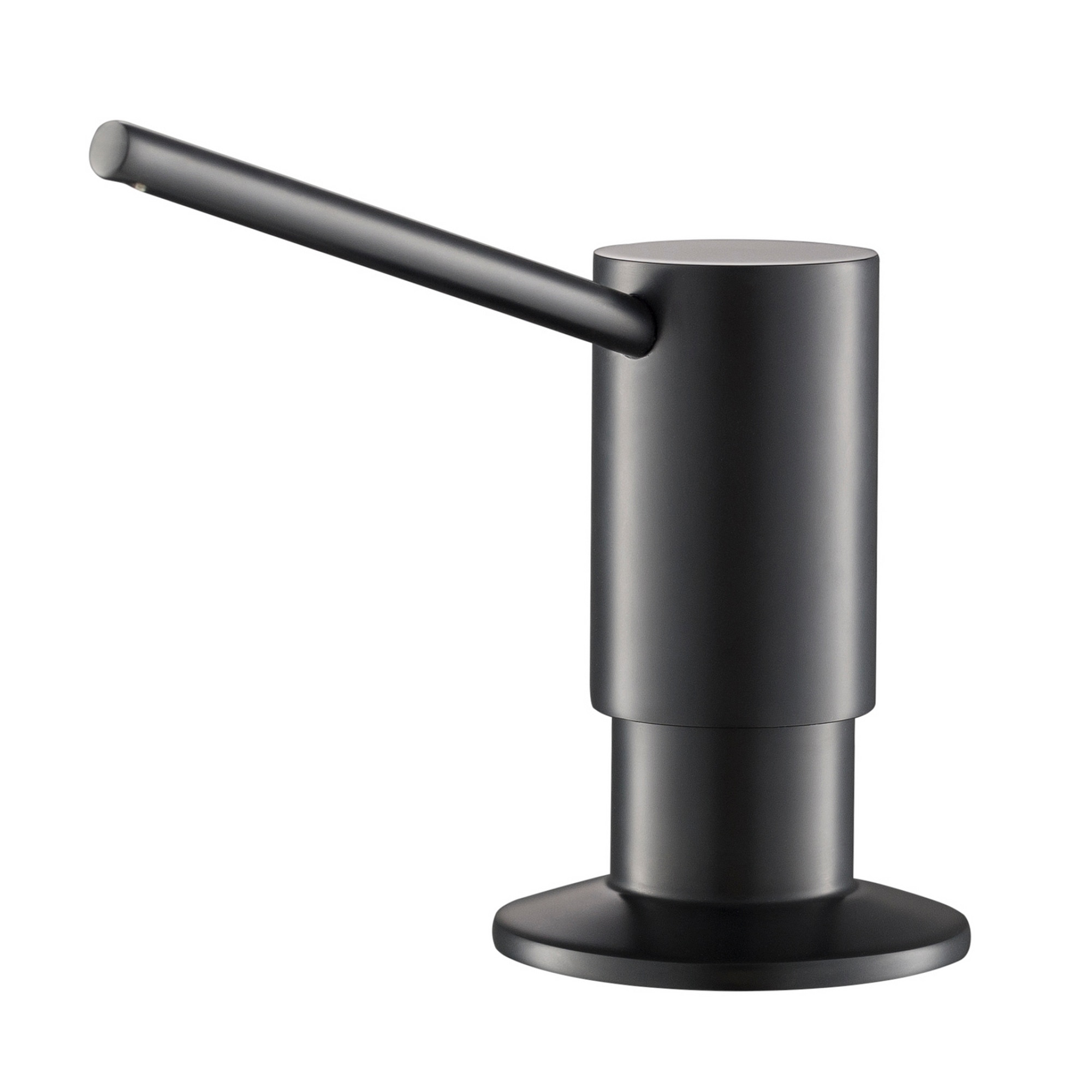 Kraus KSD-41MB Matte Black 17-oz Capacity Deck-mount Soap and Lotion Dispenser