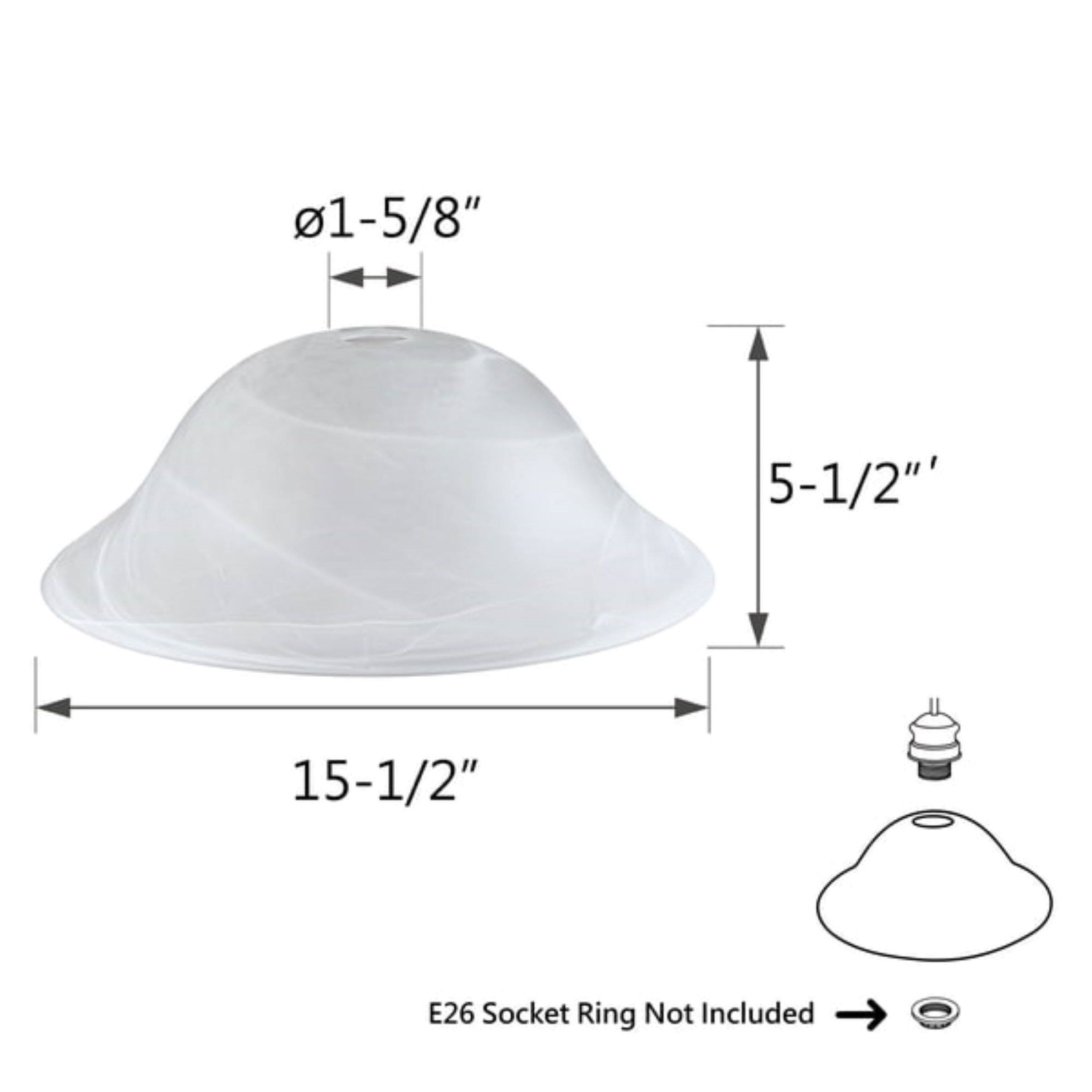 Aspen Creative Corporation 23140-11 Light-Shades - View #6