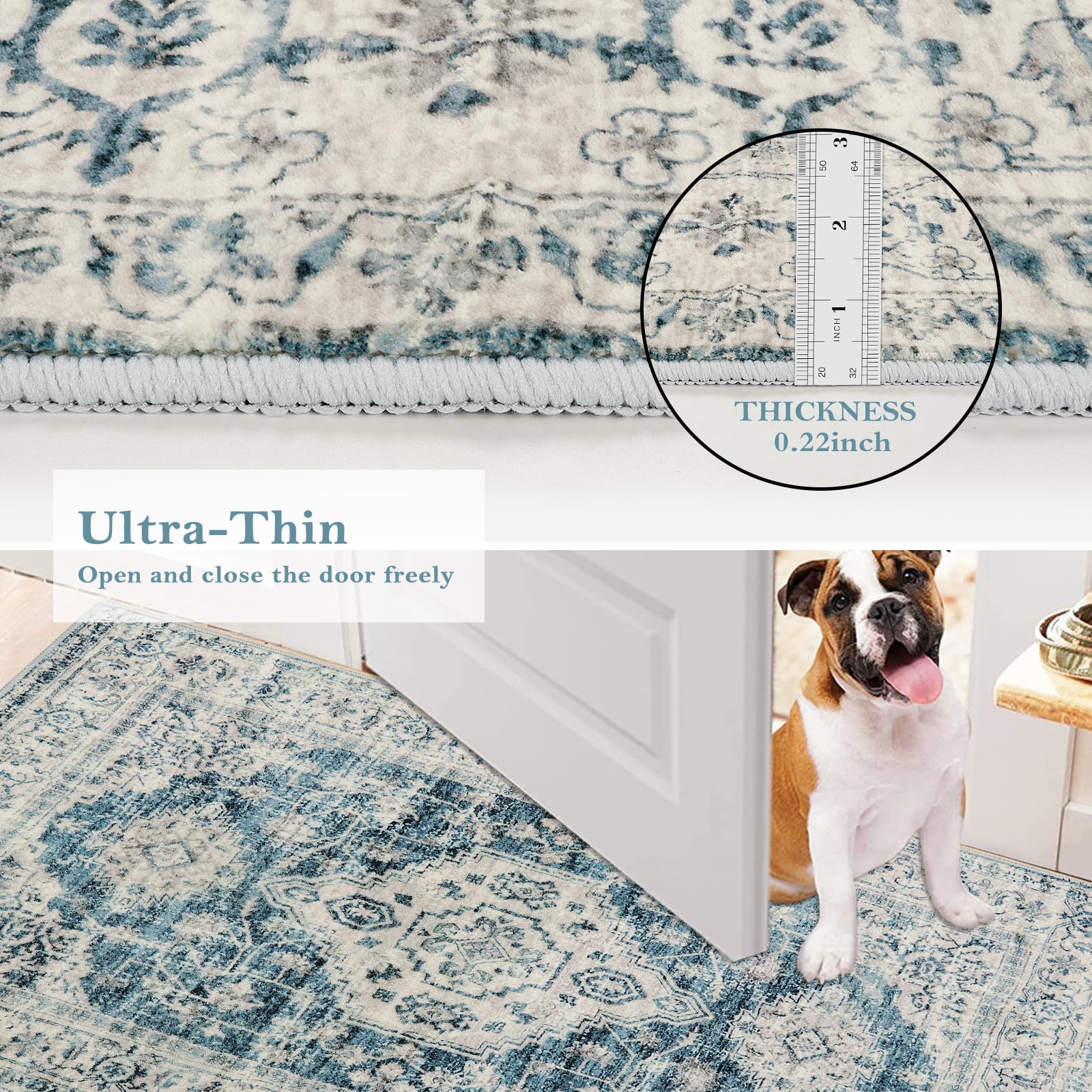Lahome AR-DYR-071-BL3 rugs - View #4