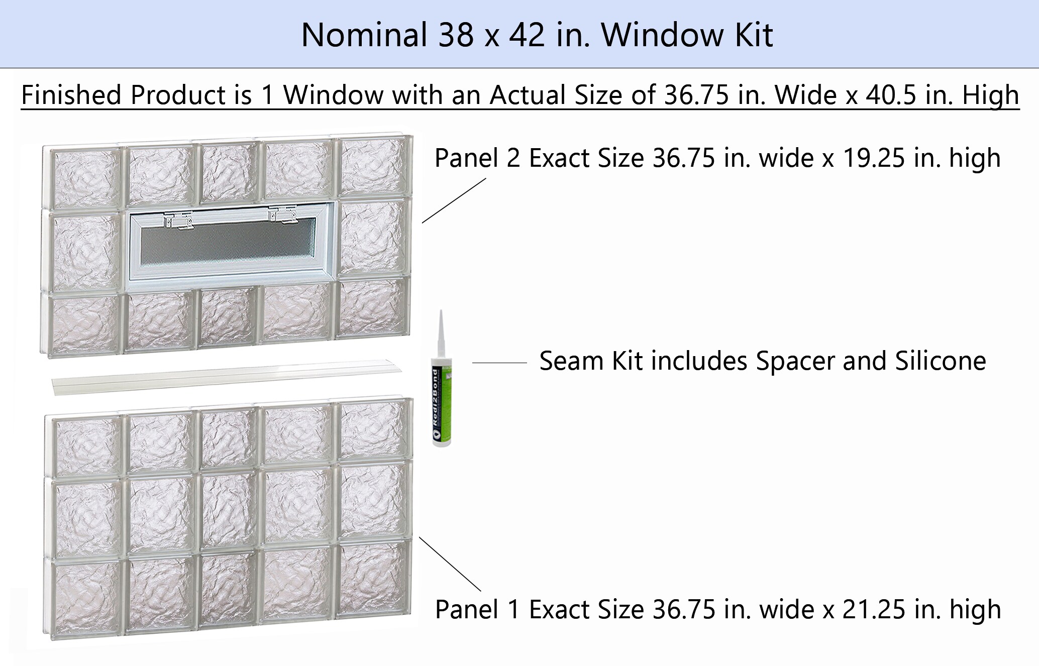 REDI2SET V3842IS Glass-Block-Windows - View #2