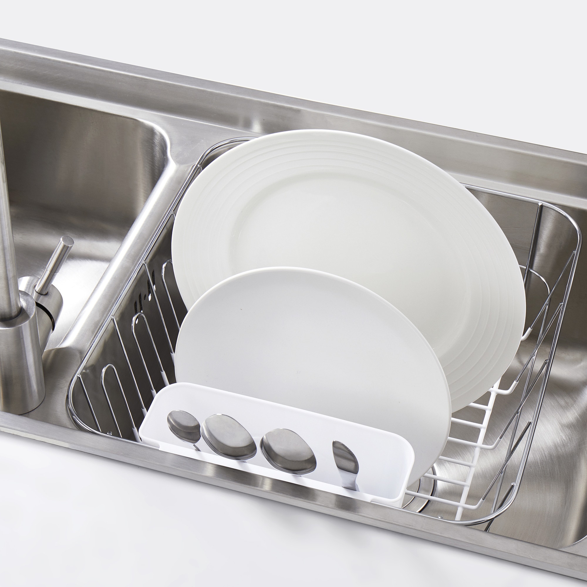 Sweet Home Collection LOW-SM-DD-WHT Dish-Racks-Trays - View #3