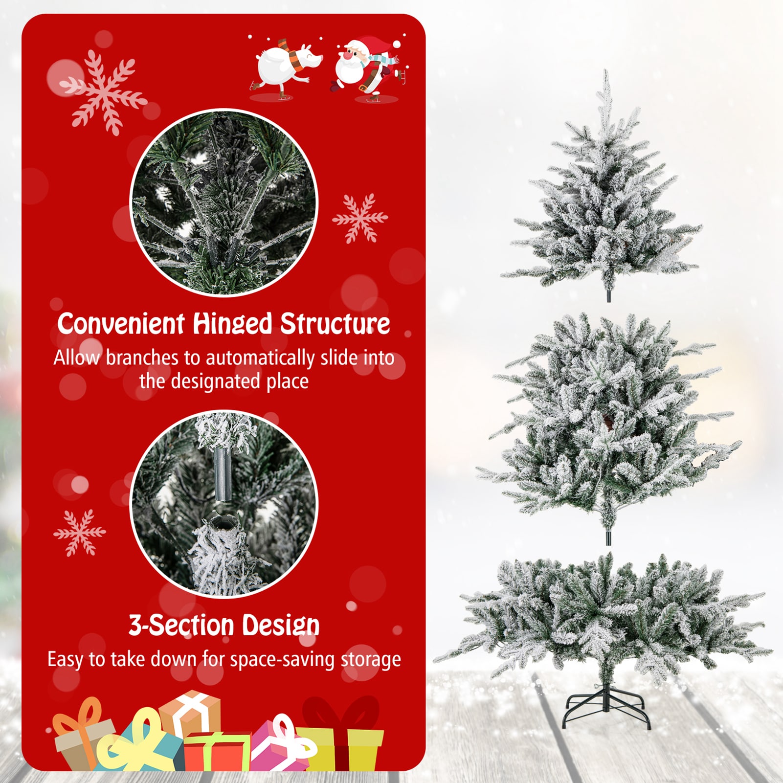 WELLFOR CM-HWY-20580 Artificial-Christmas-Trees - View #9